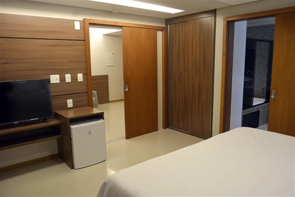 TV and multimedia, Bed in Pituba Praiamar Hotel