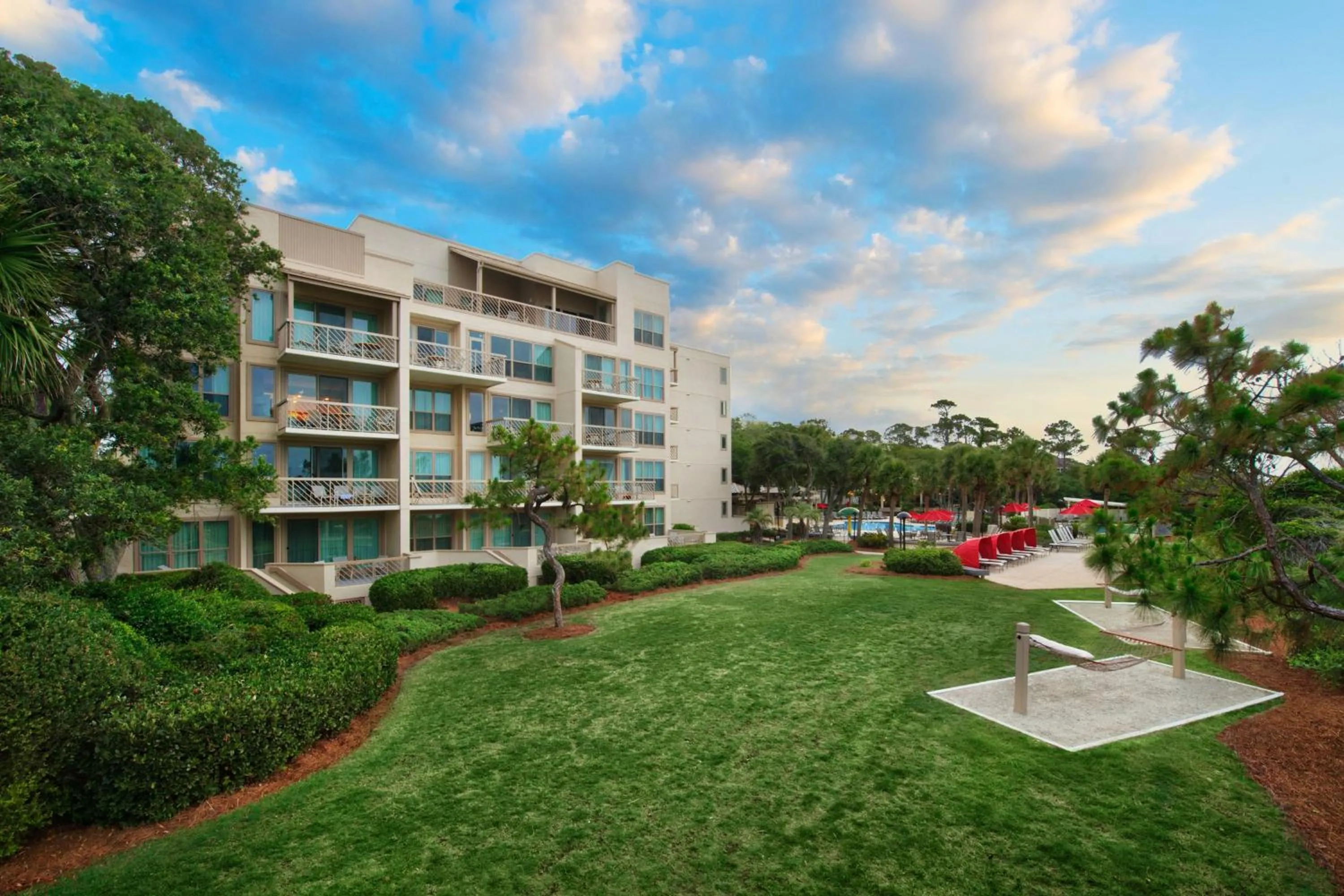 Property building in Marriott's Monarch at Sea Pines