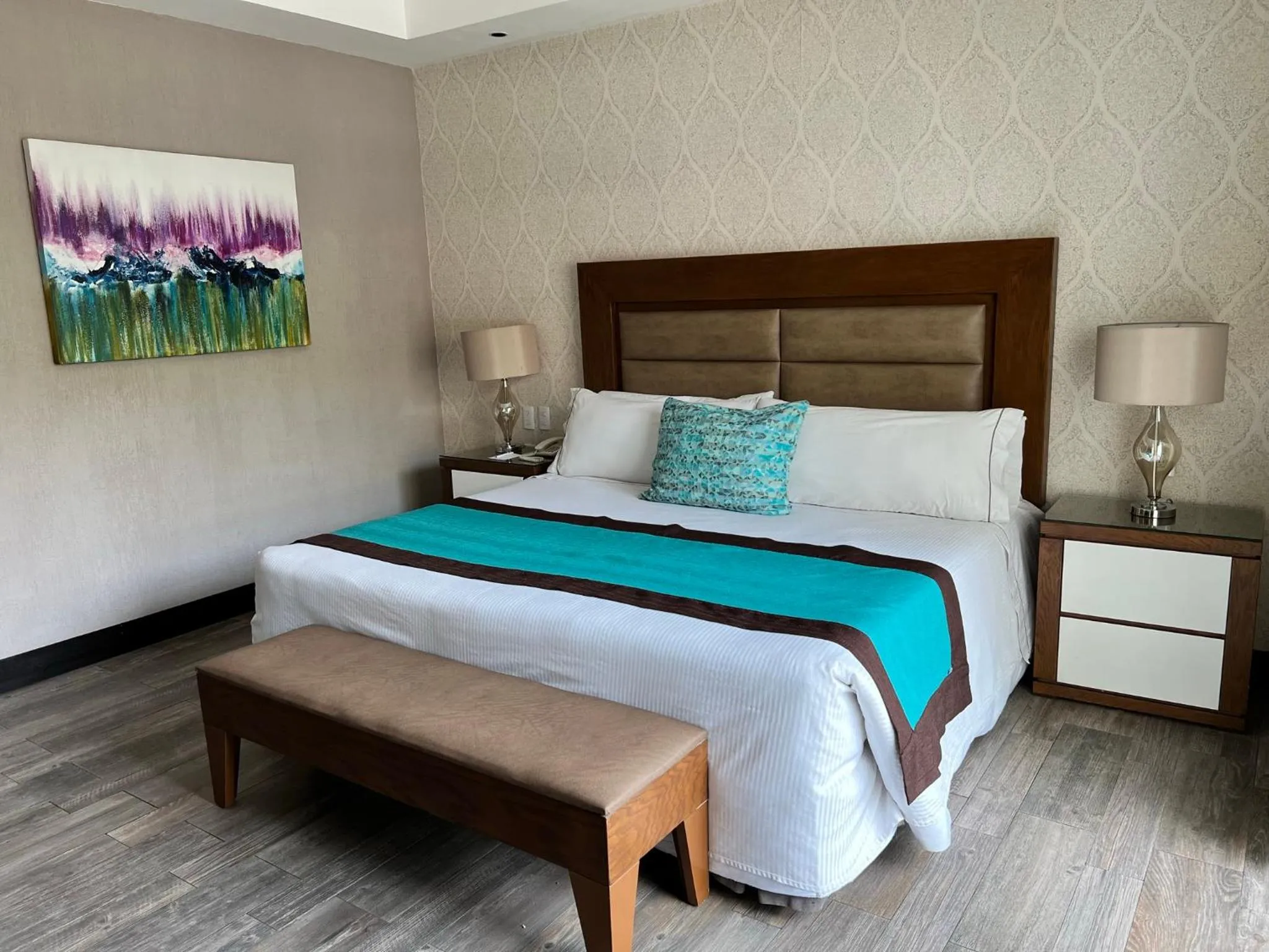 Bed in Áurea Hotel and Suites