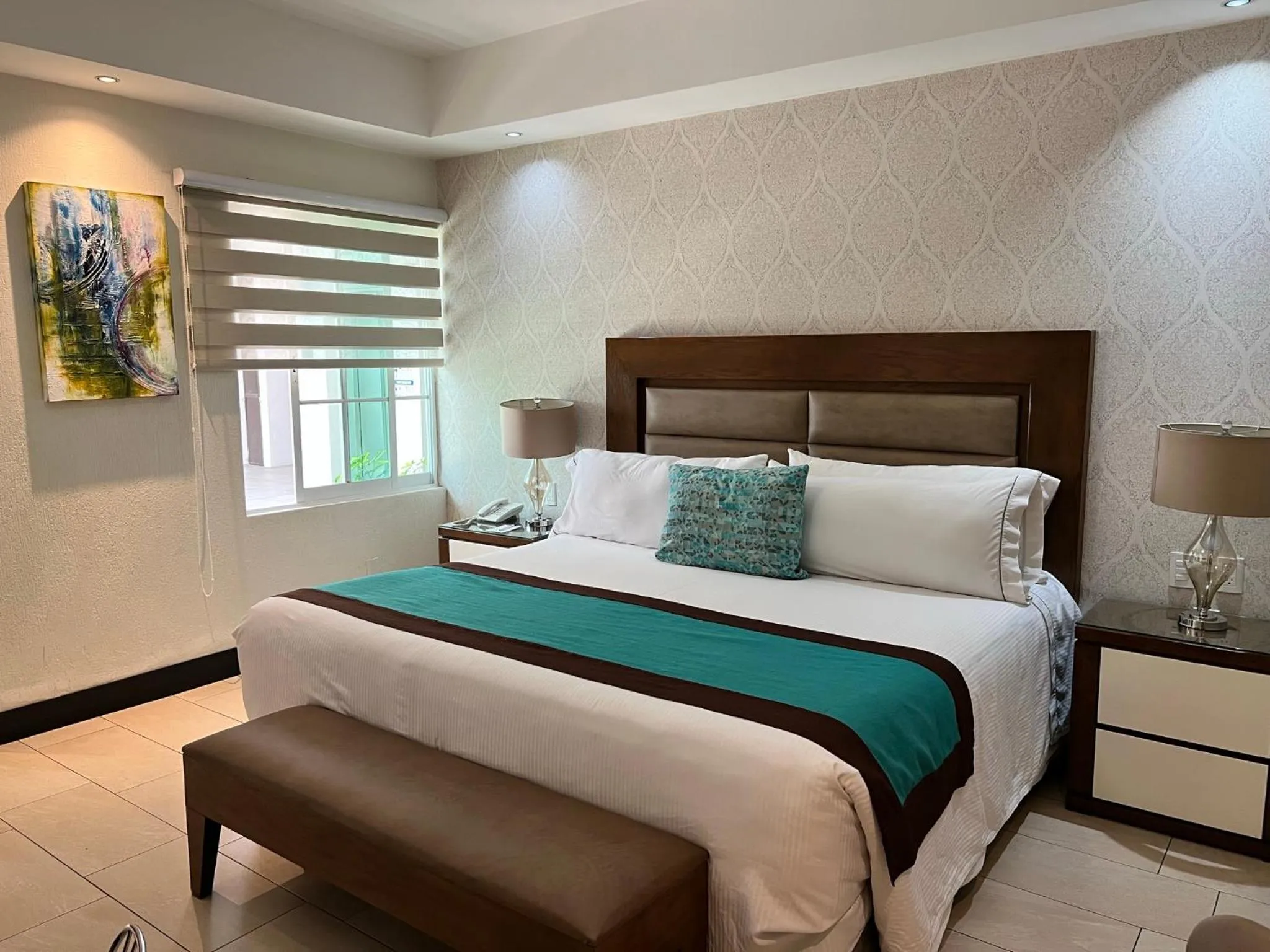 Bed in Áurea Hotel and Suites