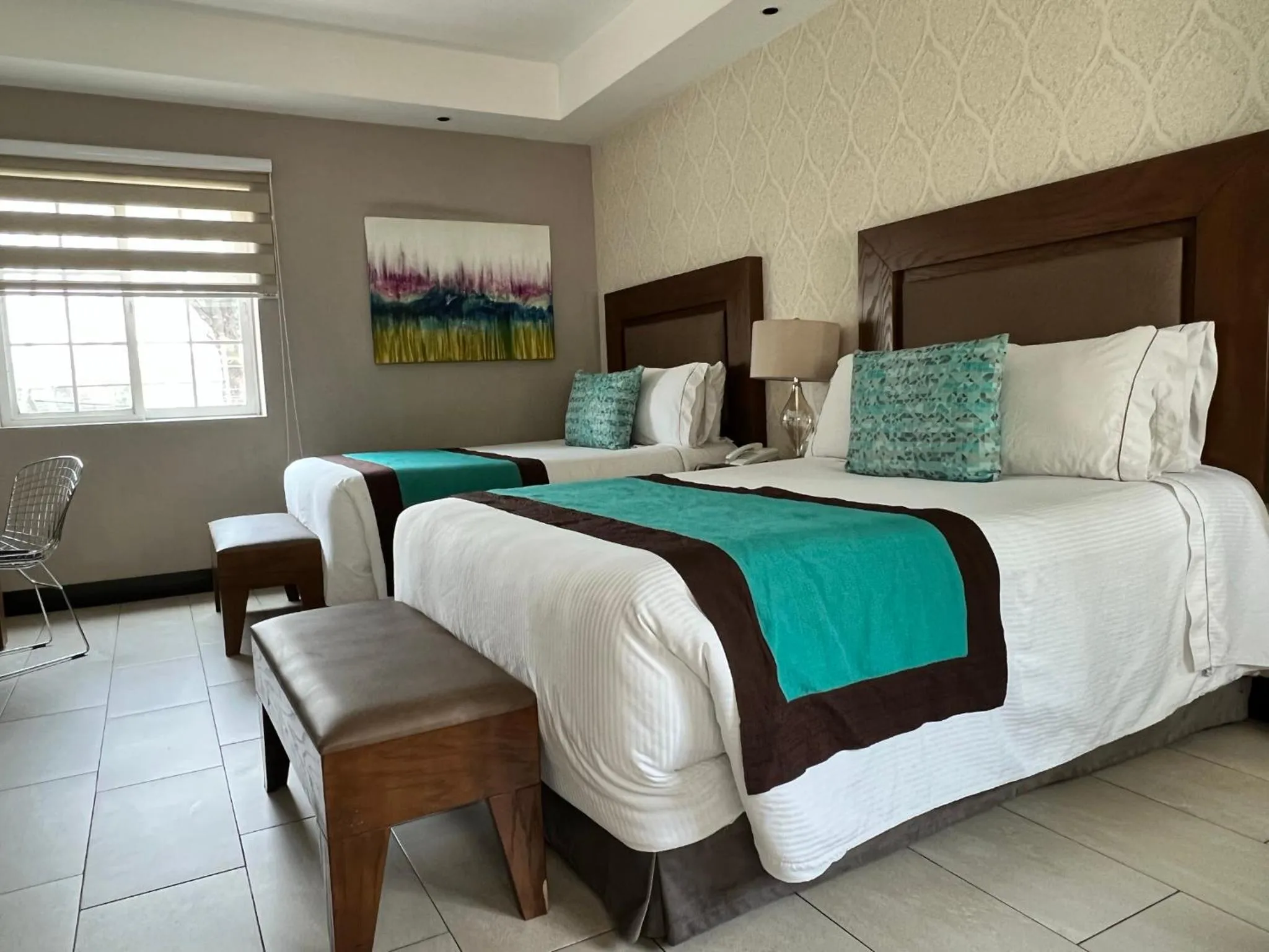 Bed in Áurea Hotel and Suites