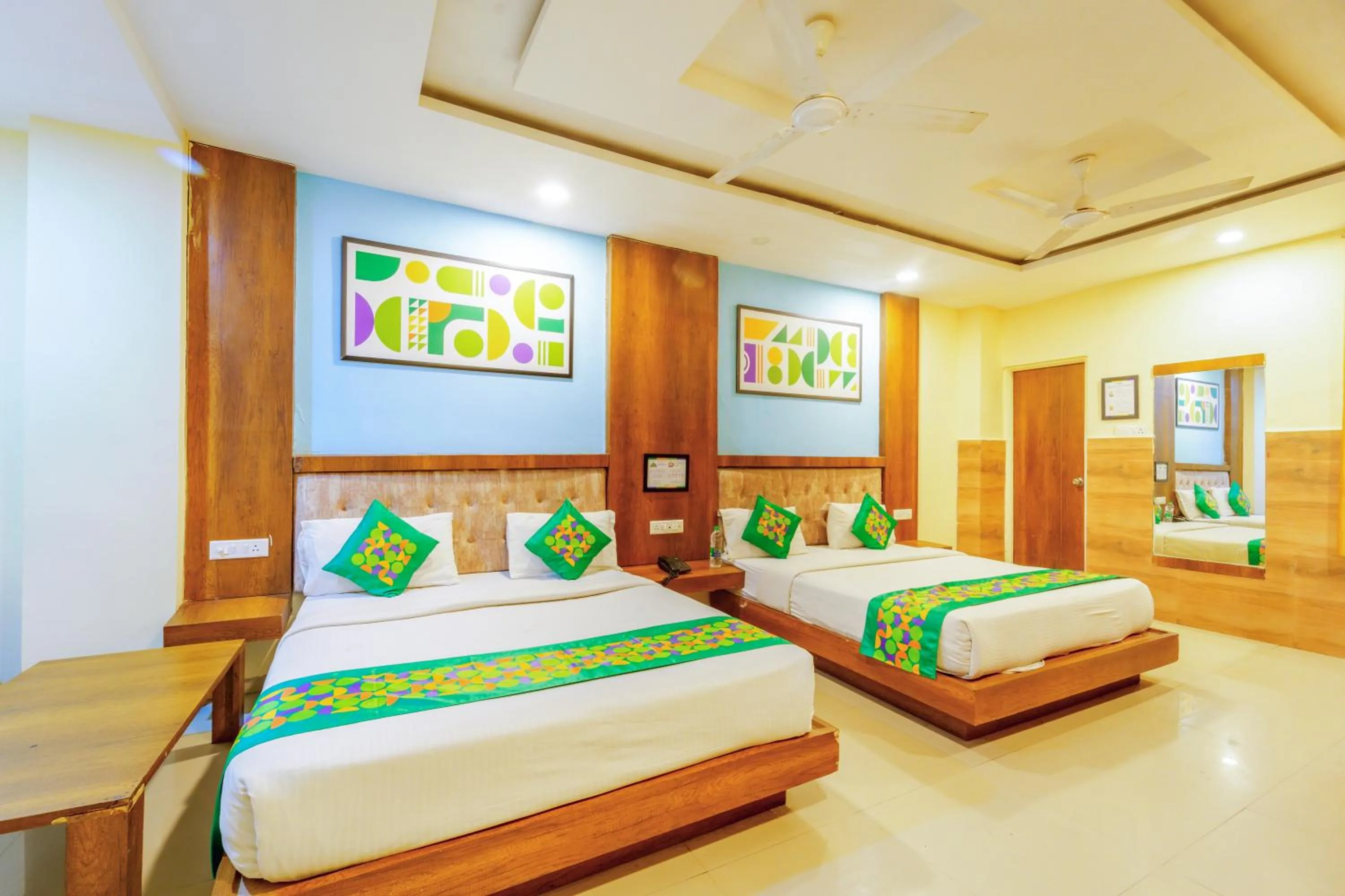 Bed in Treebo Royal Empire Indore