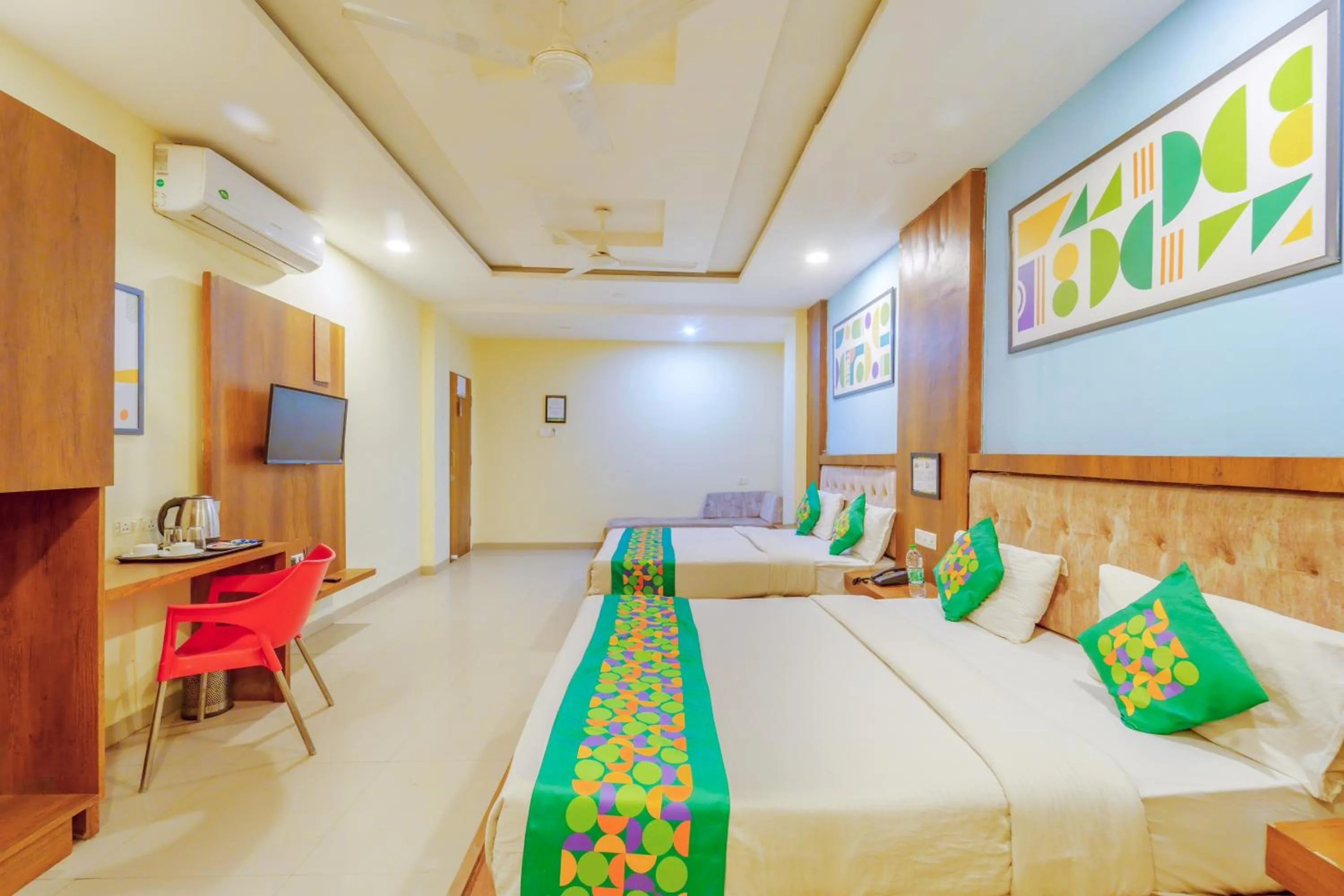 Bed in Treebo Royal Empire Indore