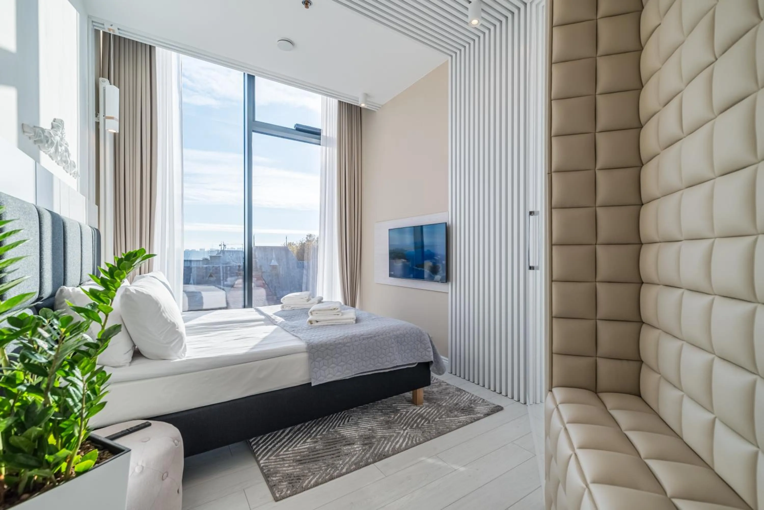 Bed in Q18 ApartHotel