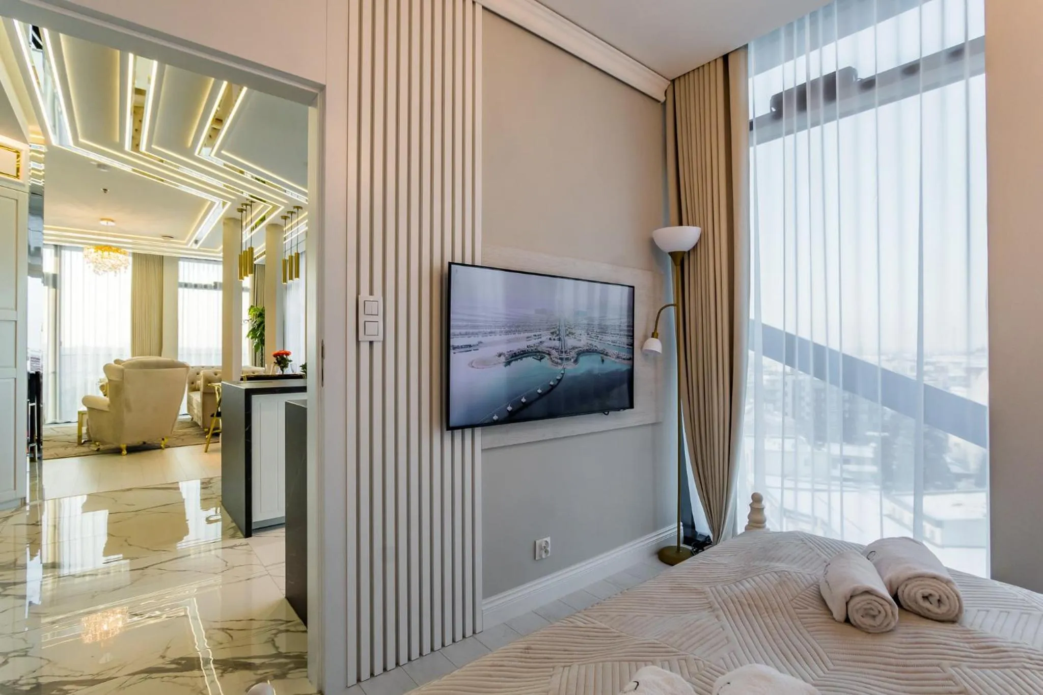 Bed in Q18 ApartHotel