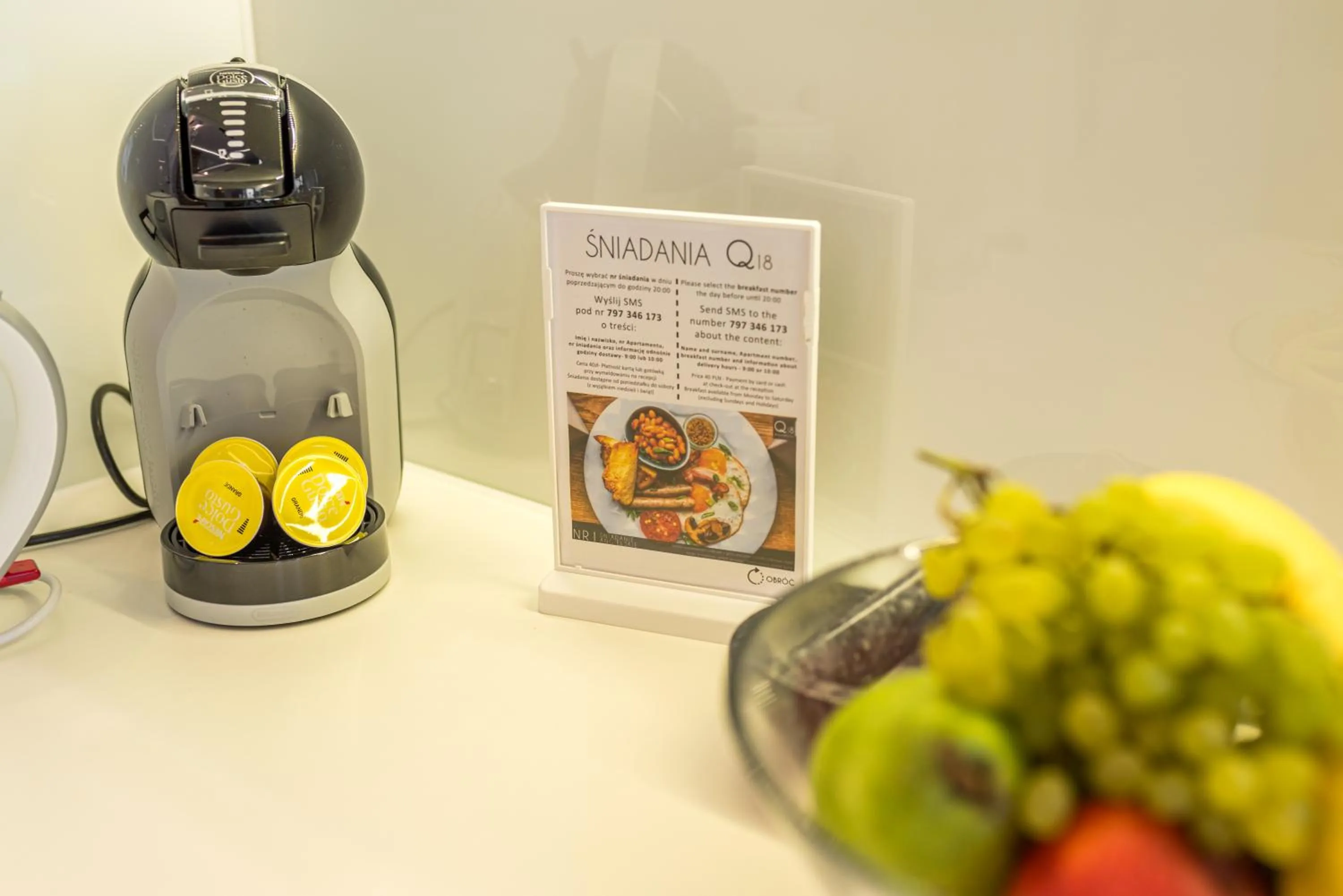 Coffee/tea facilities in Q18 ApartHotel