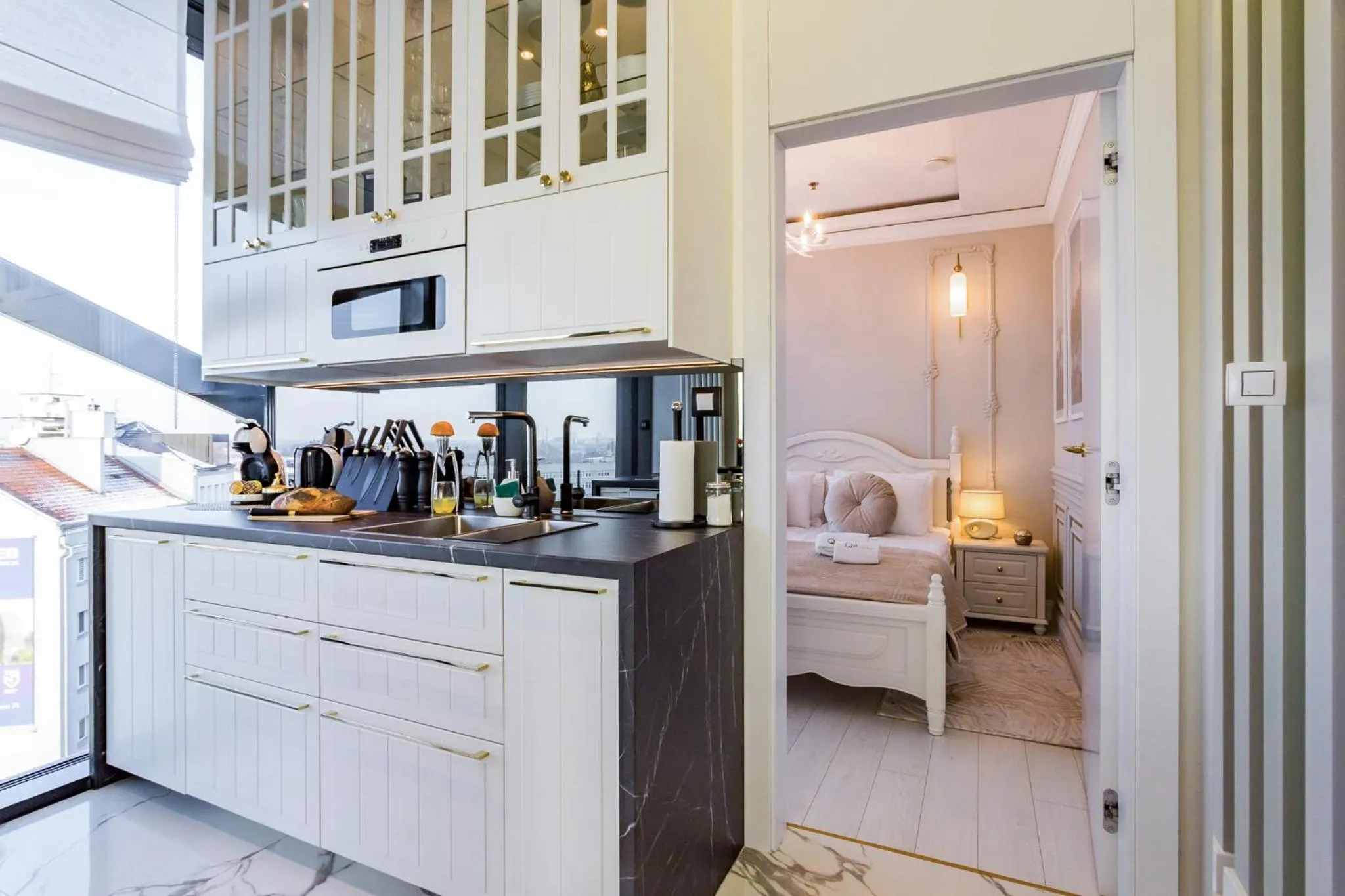 Bed in Q18 ApartHotel