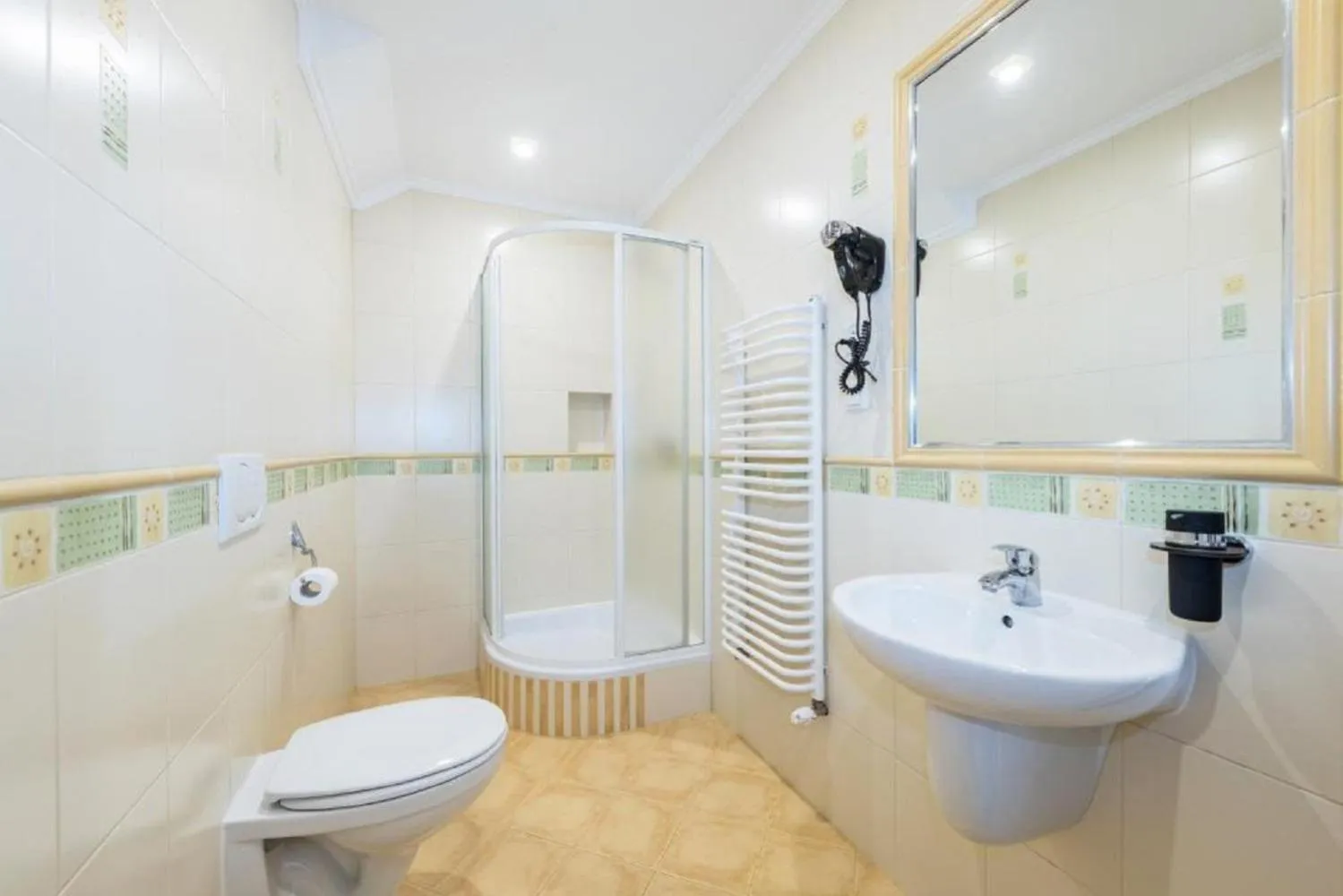 Bathroom in Biały Jeleń z basenem i jacuzzi