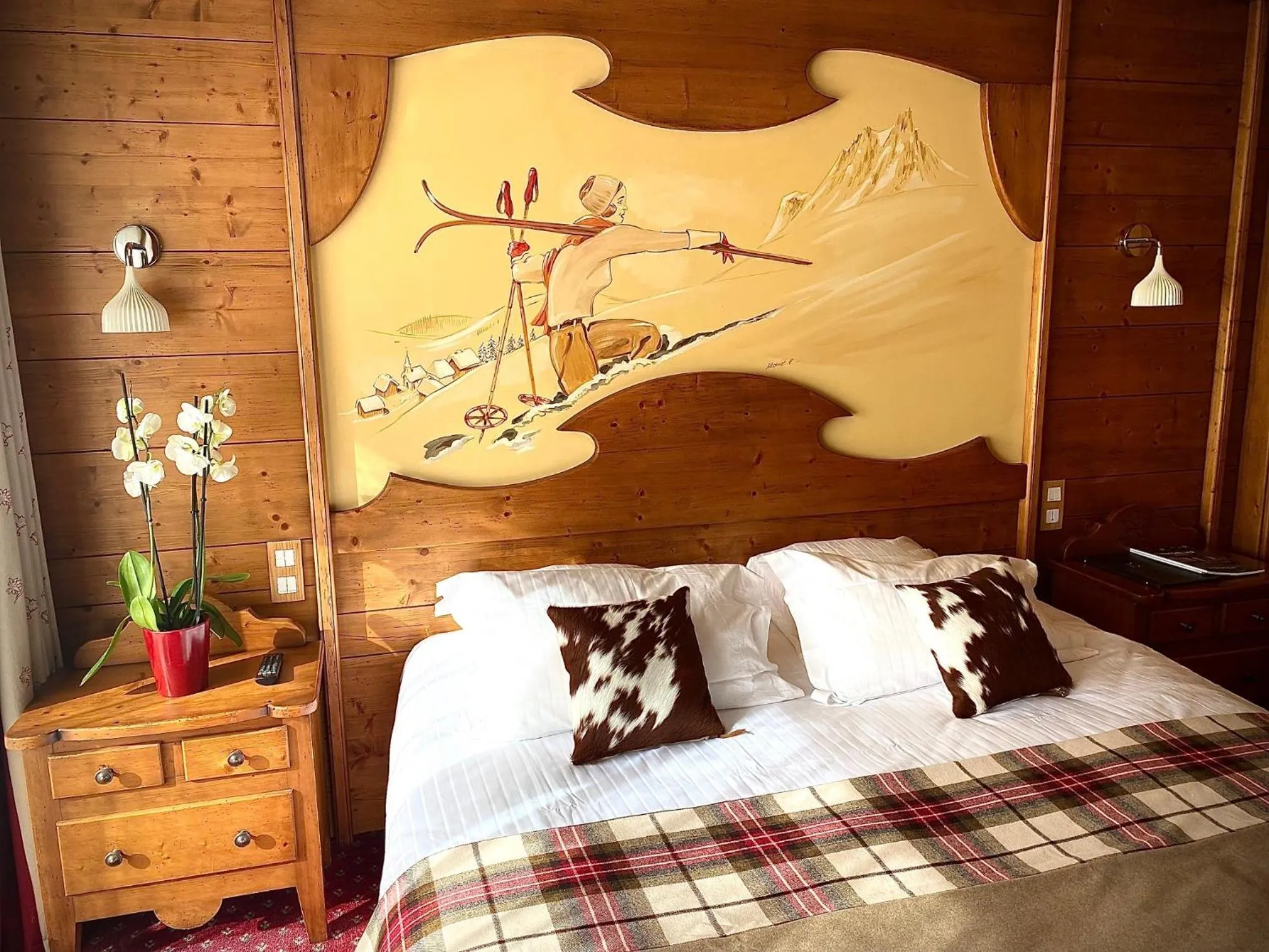 Bed in Hôtel Le Labrador 1971