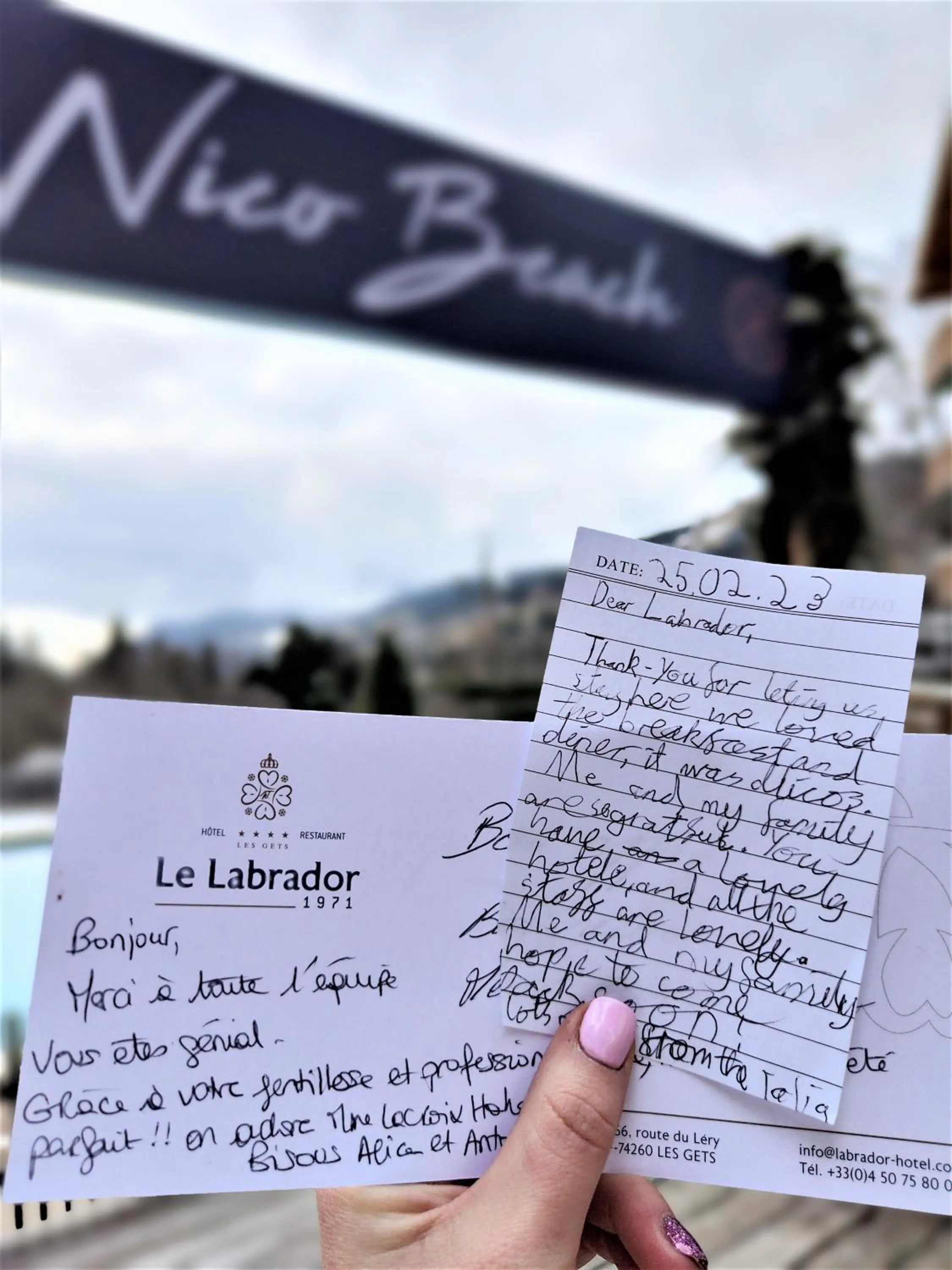 Certificate/Award in Hôtel Le Labrador 1971