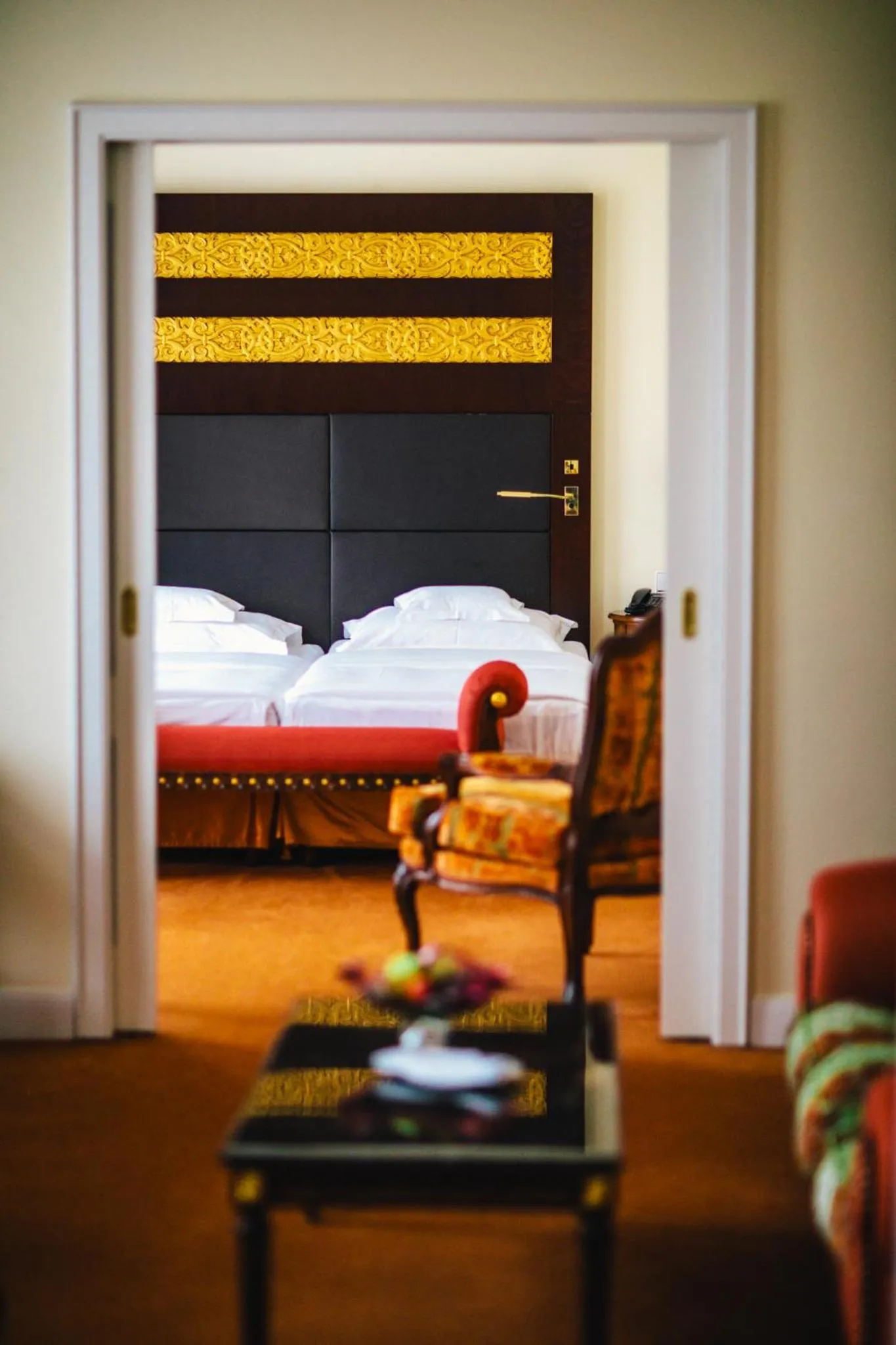 Bedroom, Bed in Relais & Châteaux Bülow Palais