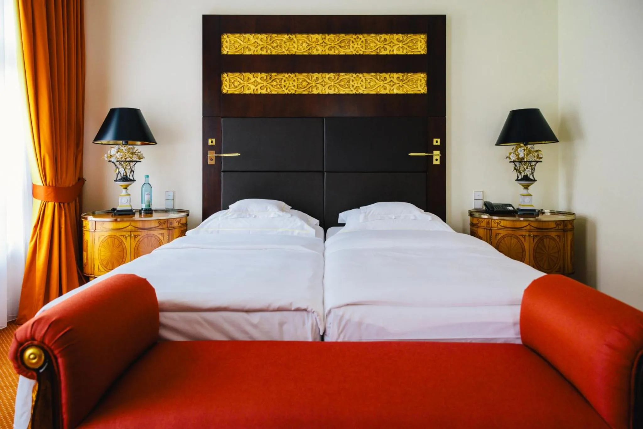 Bed in Relais & Châteaux Bülow Palais