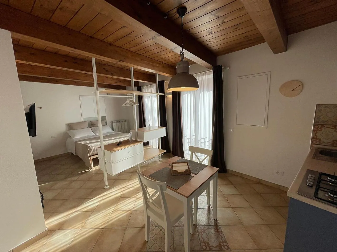 Living room, Bed in B&B Sacca