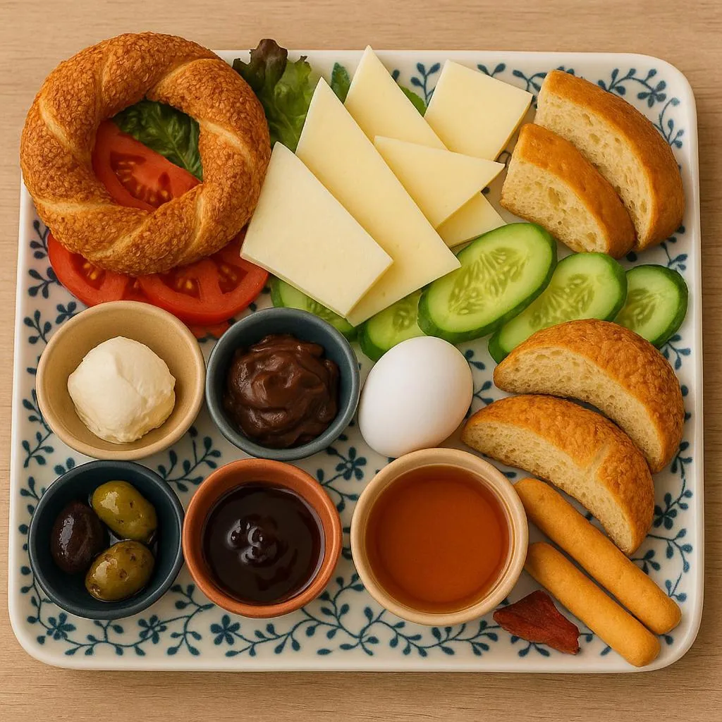 Breakfast in Taksim Istiklal Street Kamilbey Hotel