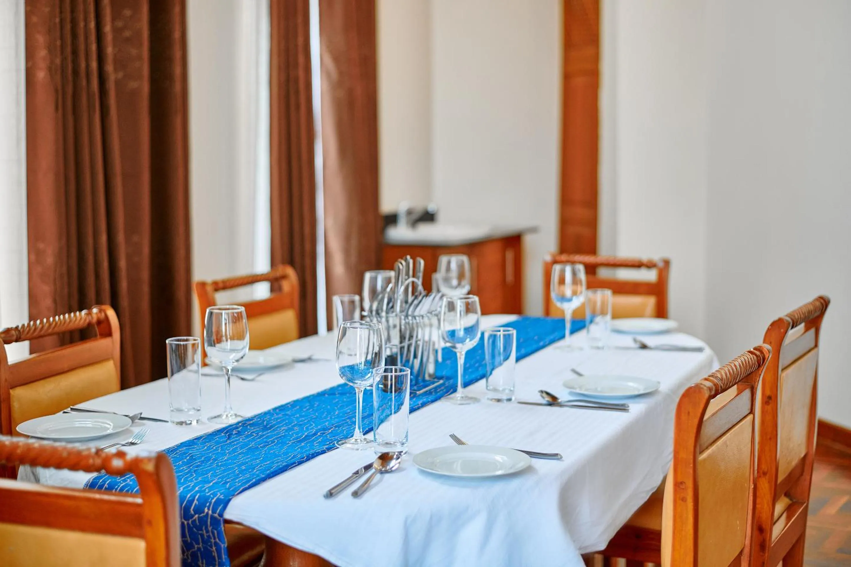 Dining area in seven skies hotel