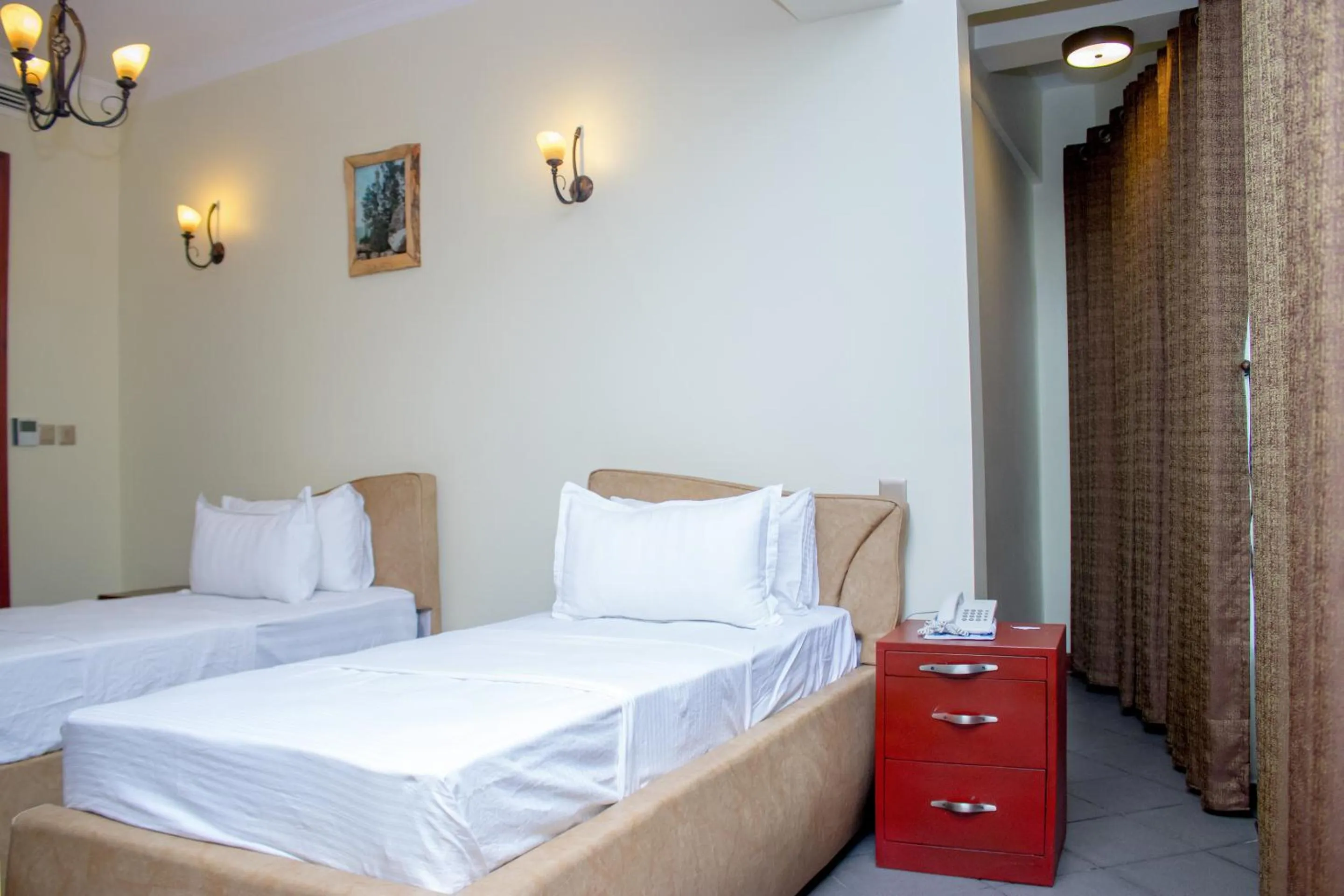 Bed in seven skies hotel