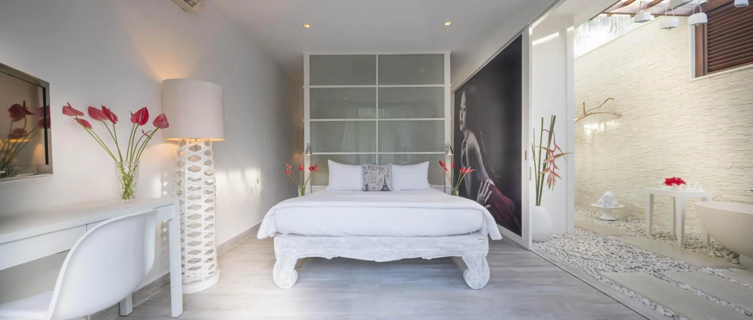 Photo of the whole room, Bed in Pure Villa Bali by Nagisa Bali