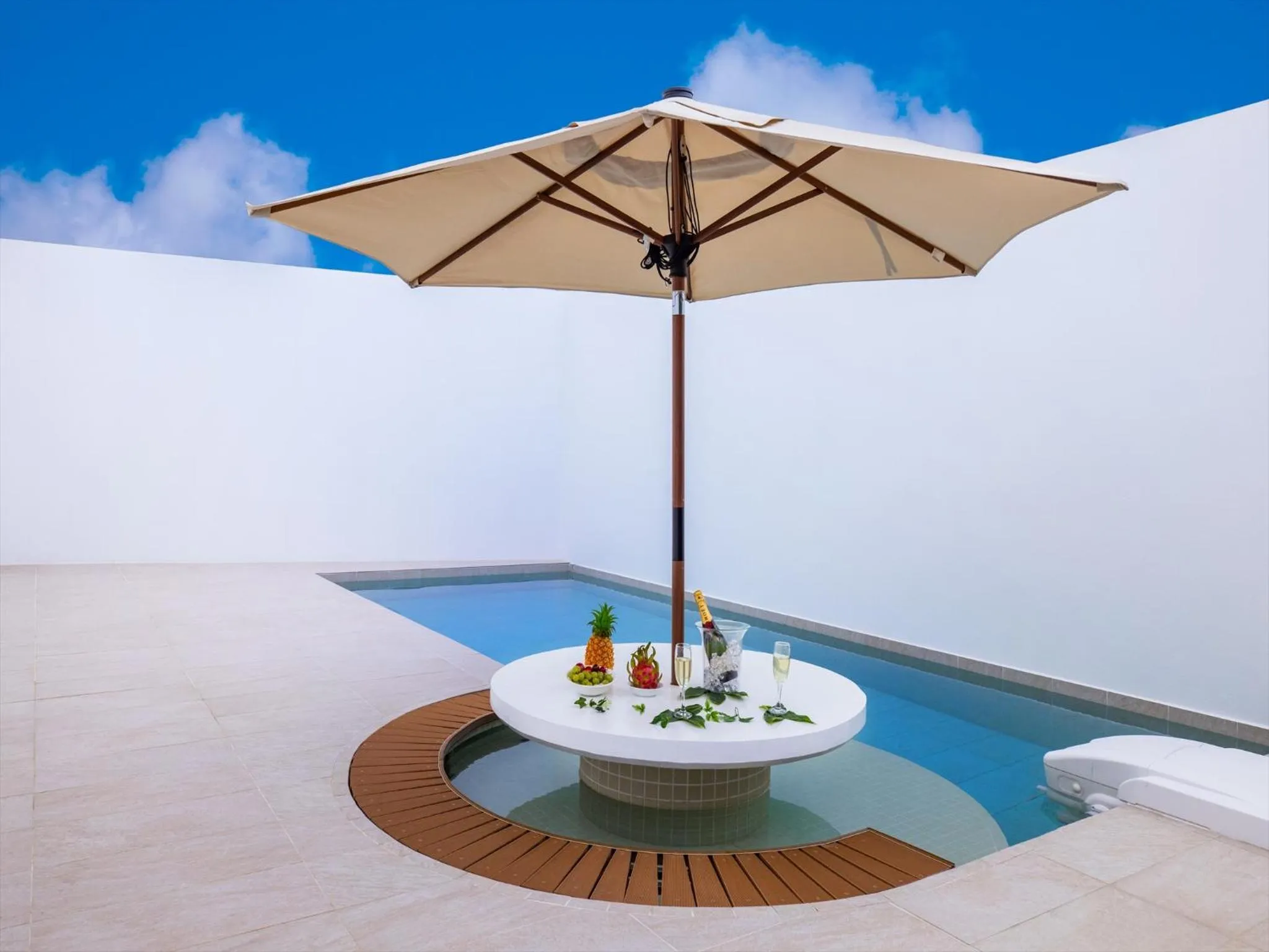 Pool view in ADAN RESORT Sky Villa Luxury Suite