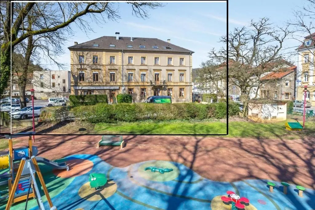 Children play ground in Logis Hotel Restaurant Remotel