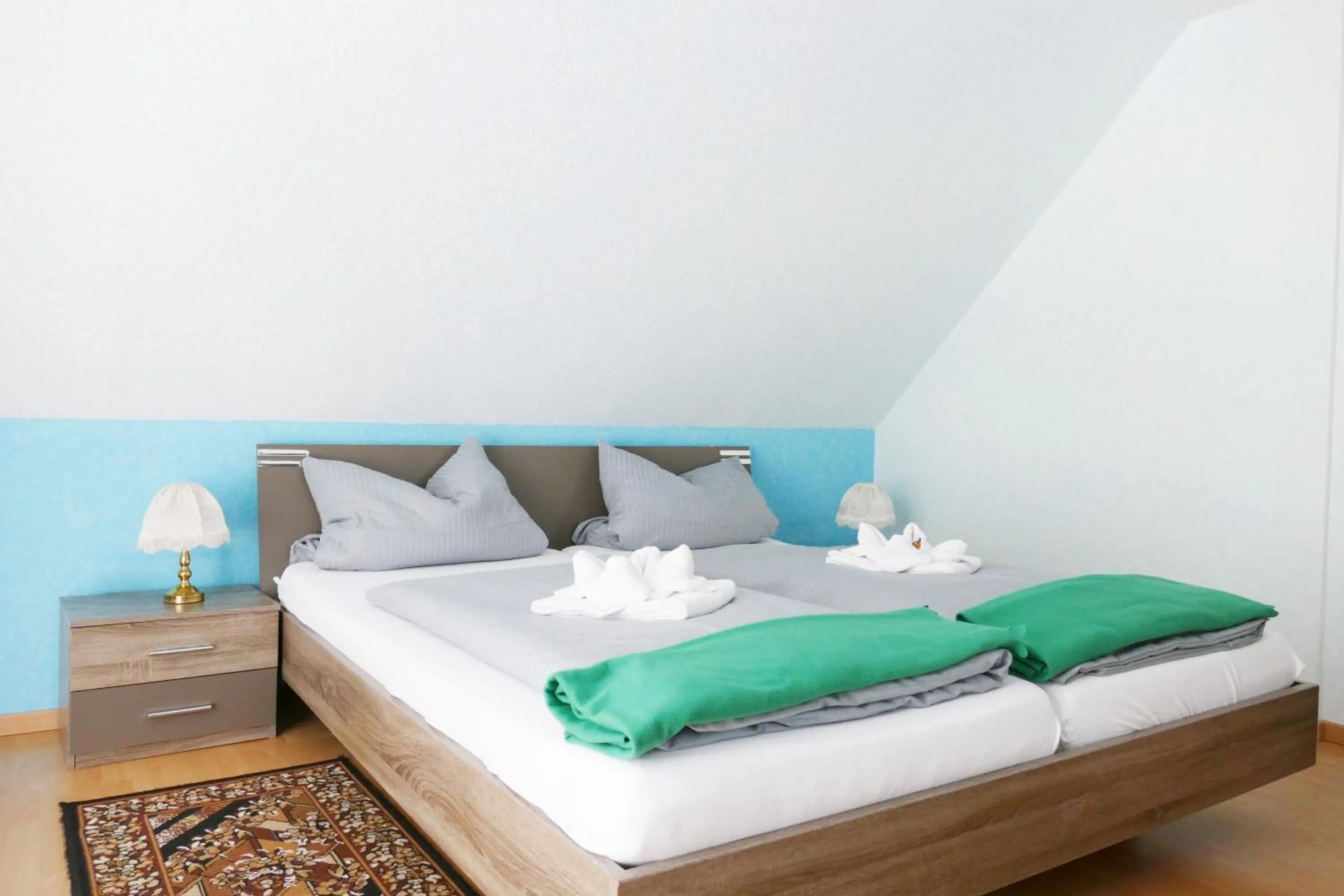 Bed in Hotel Weserstuben