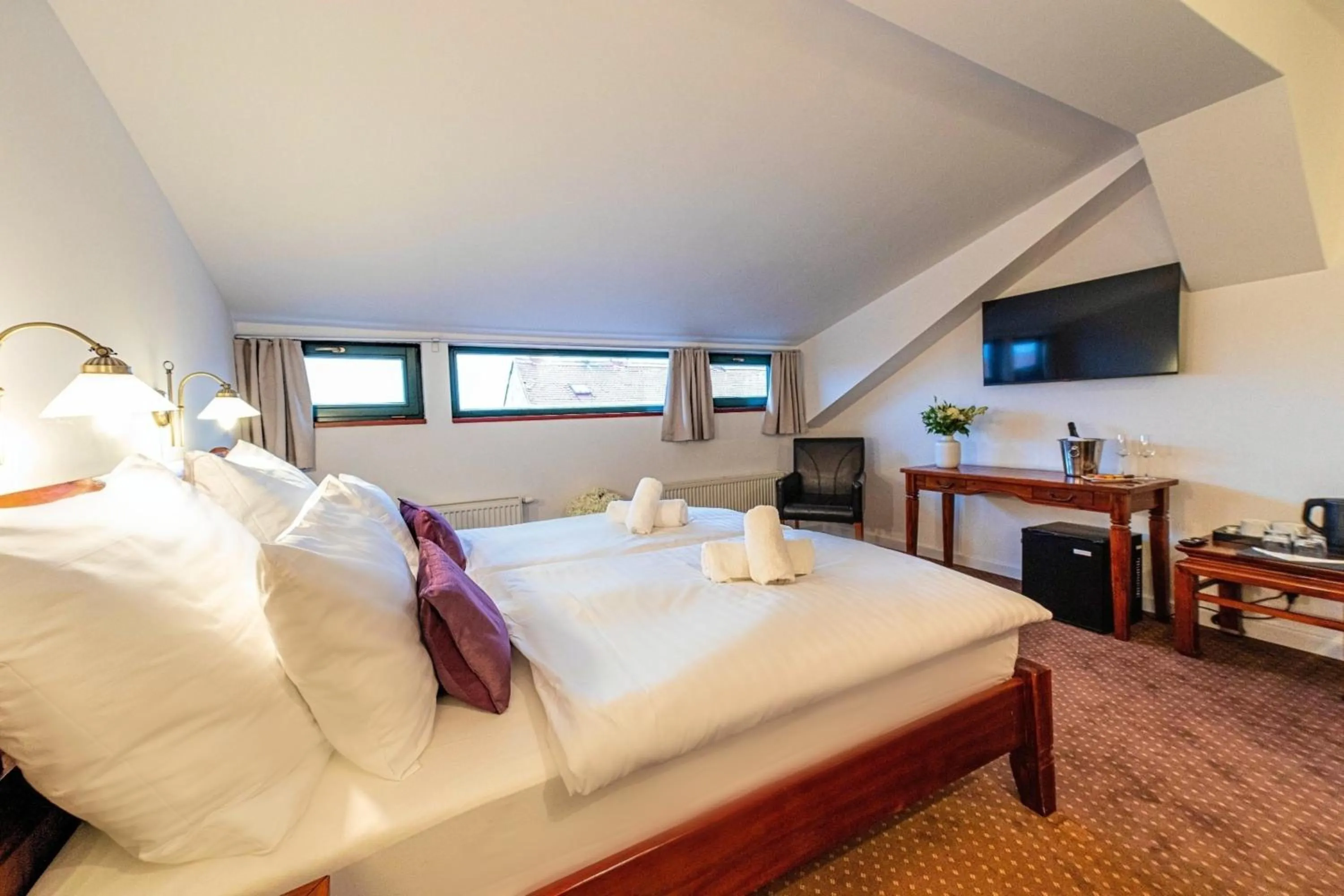 Bedroom, Bed in Zlatý Lev Žatec