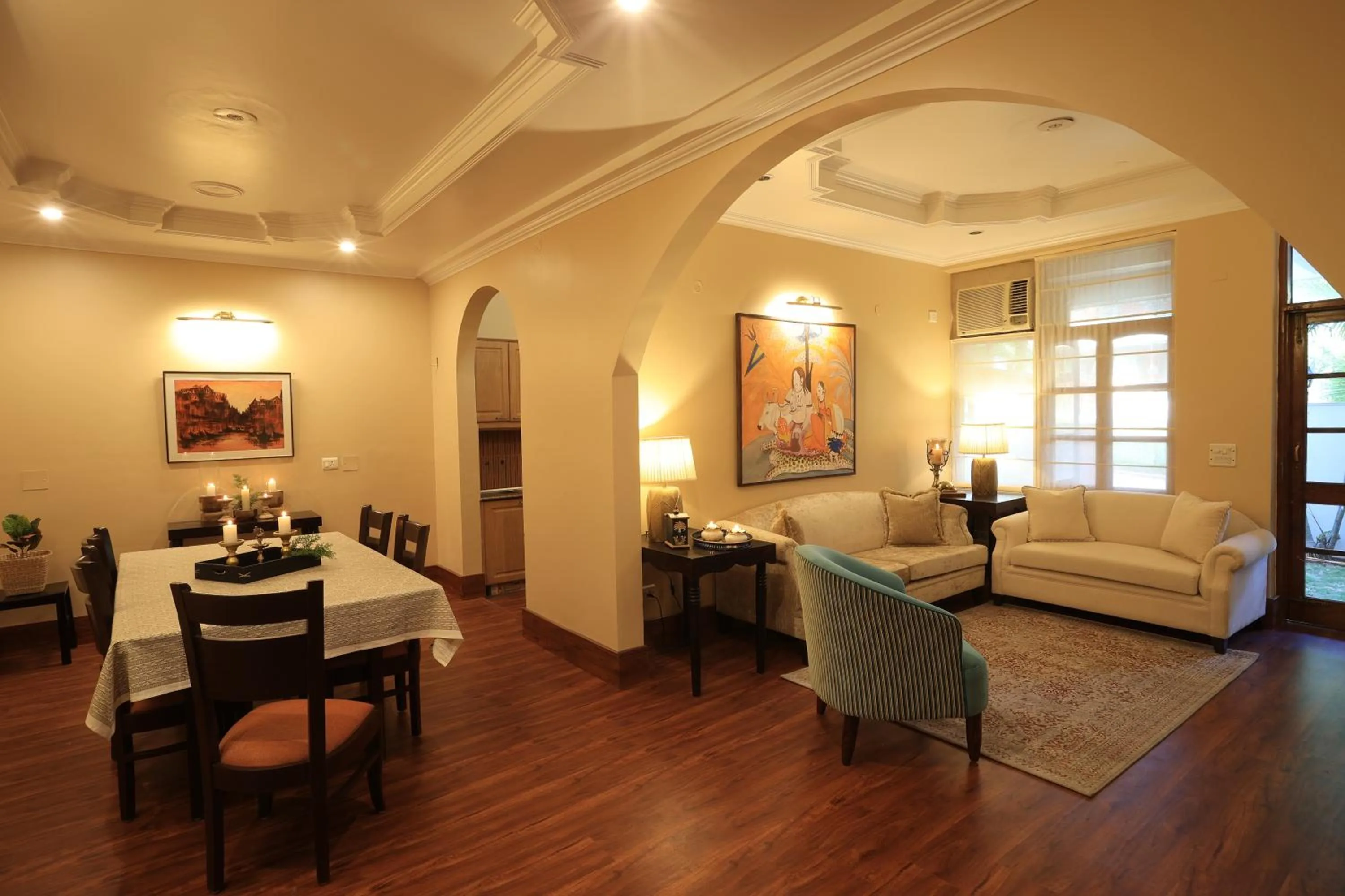 Living room in Lamrin Boutique Cottages, Rishikesh