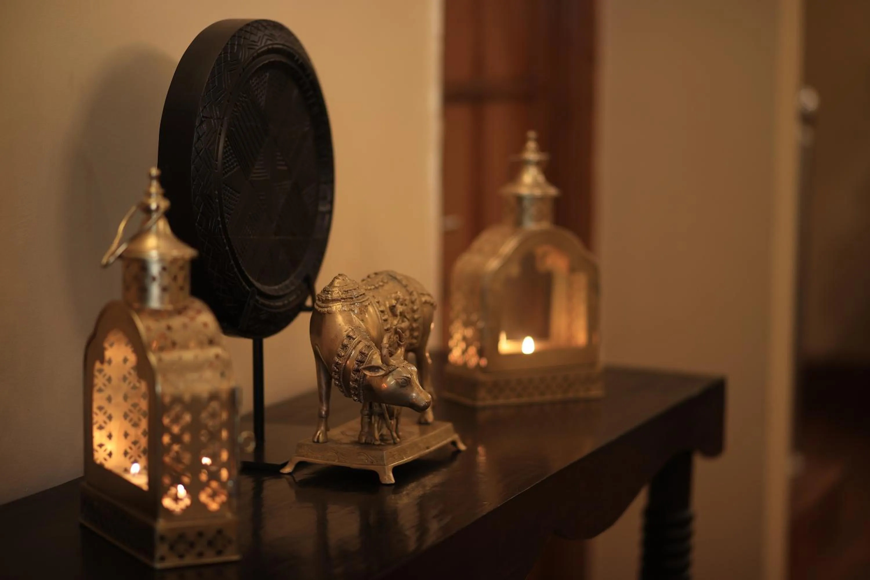 Decorative detail in Lamrin Boutique Cottages, Rishikesh