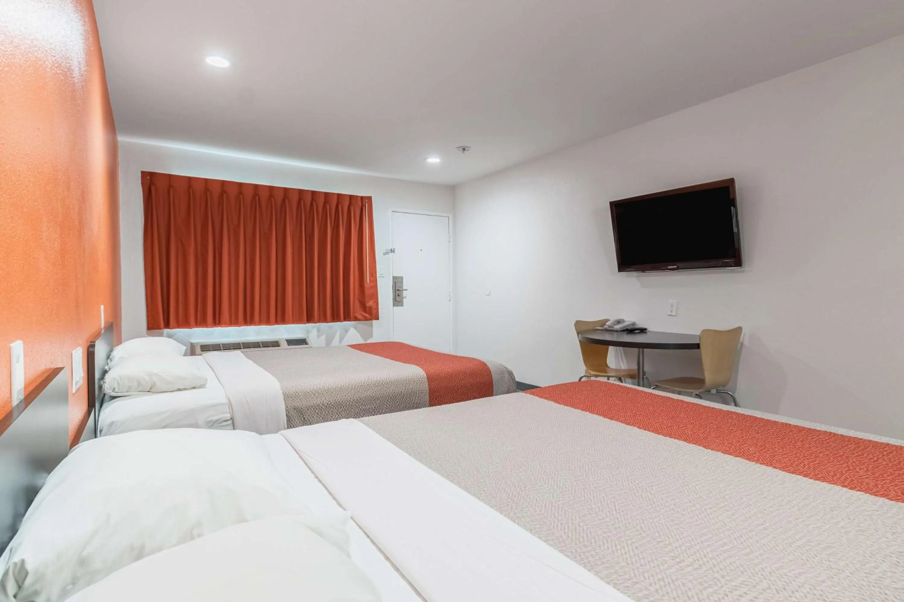 Photo of the whole room, Bed in Motel 6-Barstow, CA - Route 66