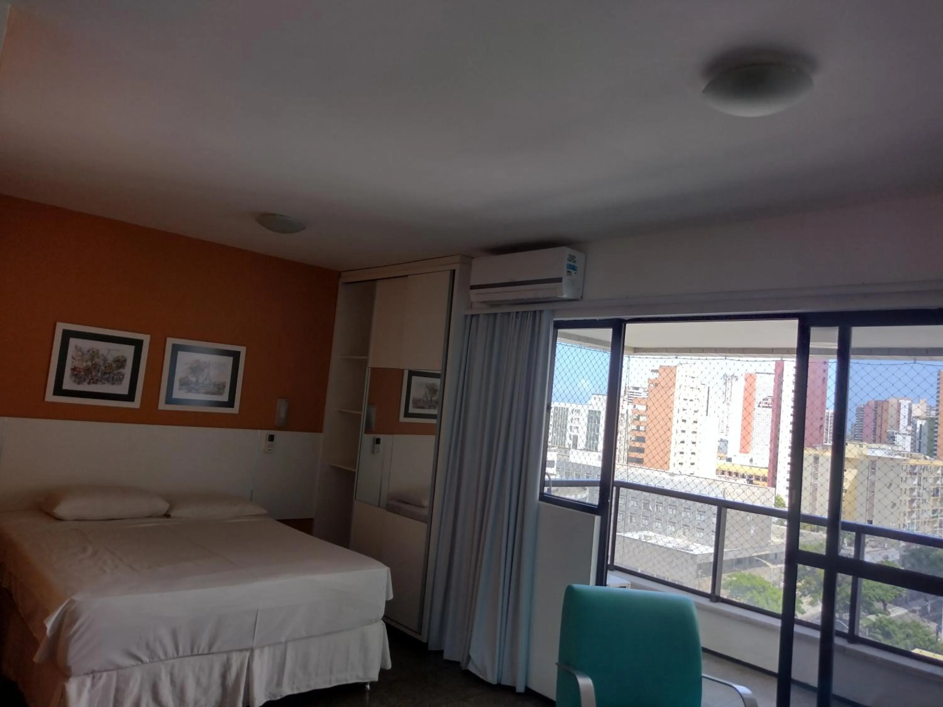 Living room, Bed in Via Venetto Flat próximo a feirinha da beira-mar Fortaleza