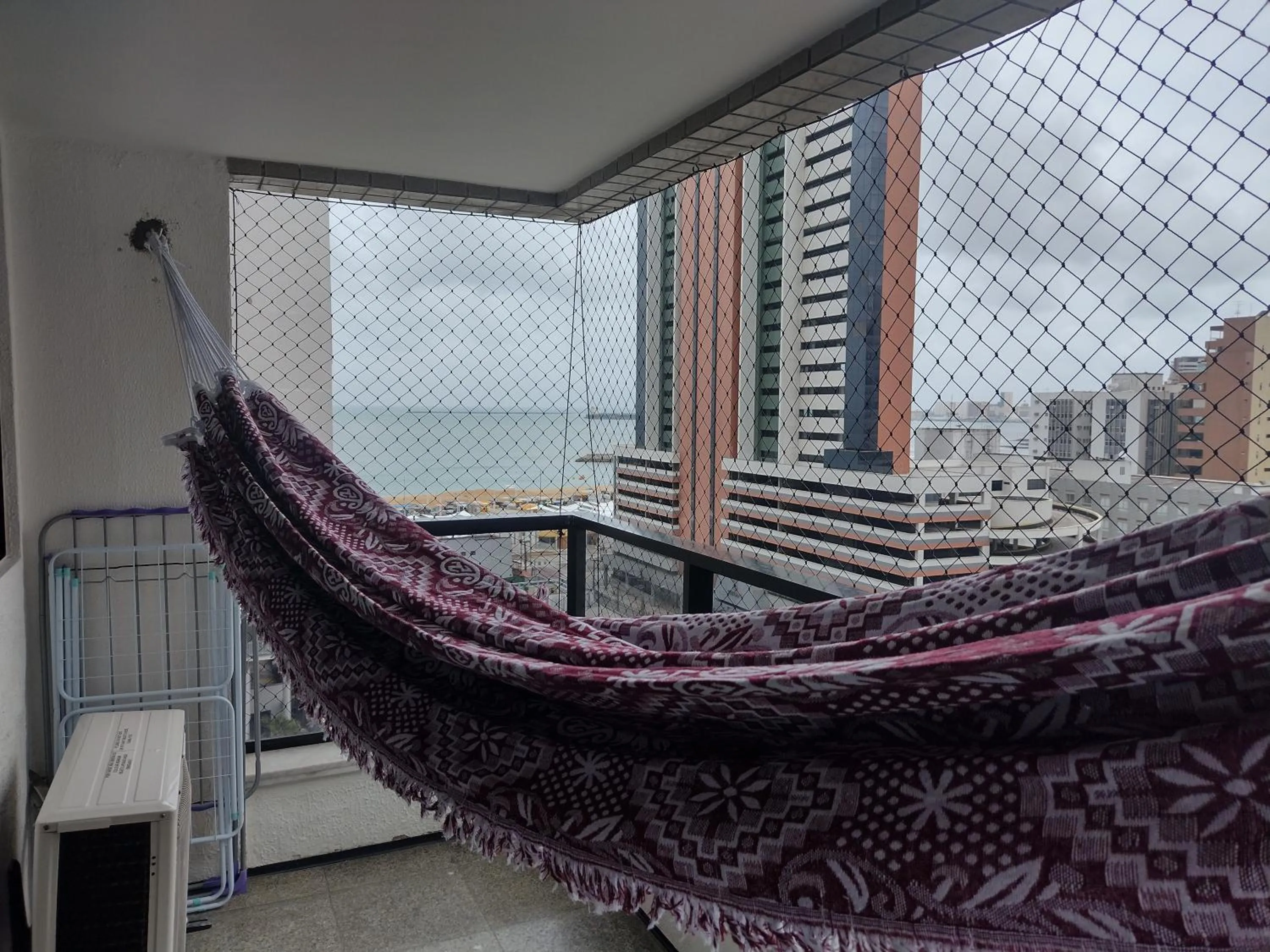 Balcony/Terrace in Via Venetto Flat próximo a feirinha da beira-mar Fortaleza