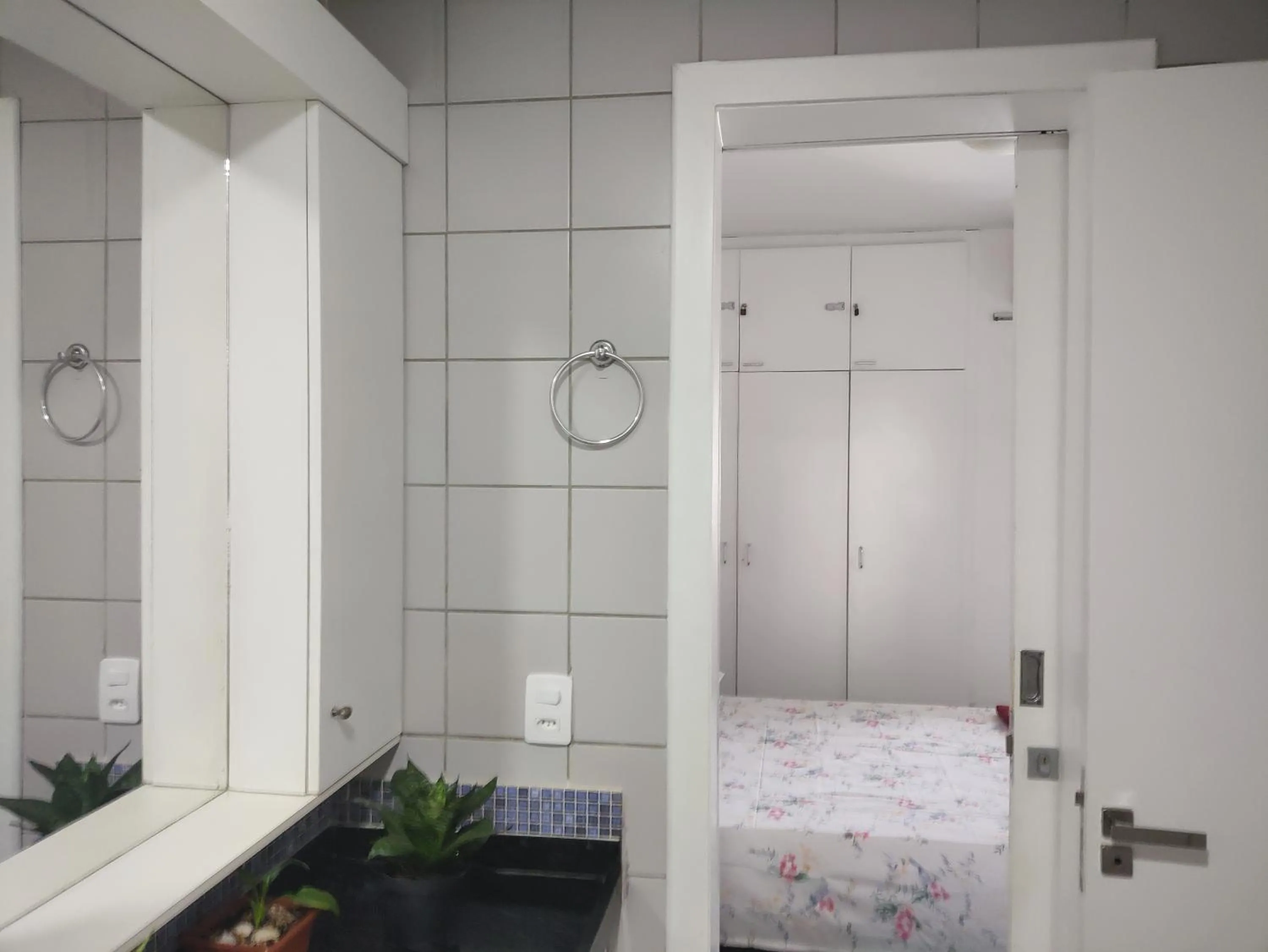 Bathroom in Via Venetto Flat próximo a feirinha da beira-mar Fortaleza