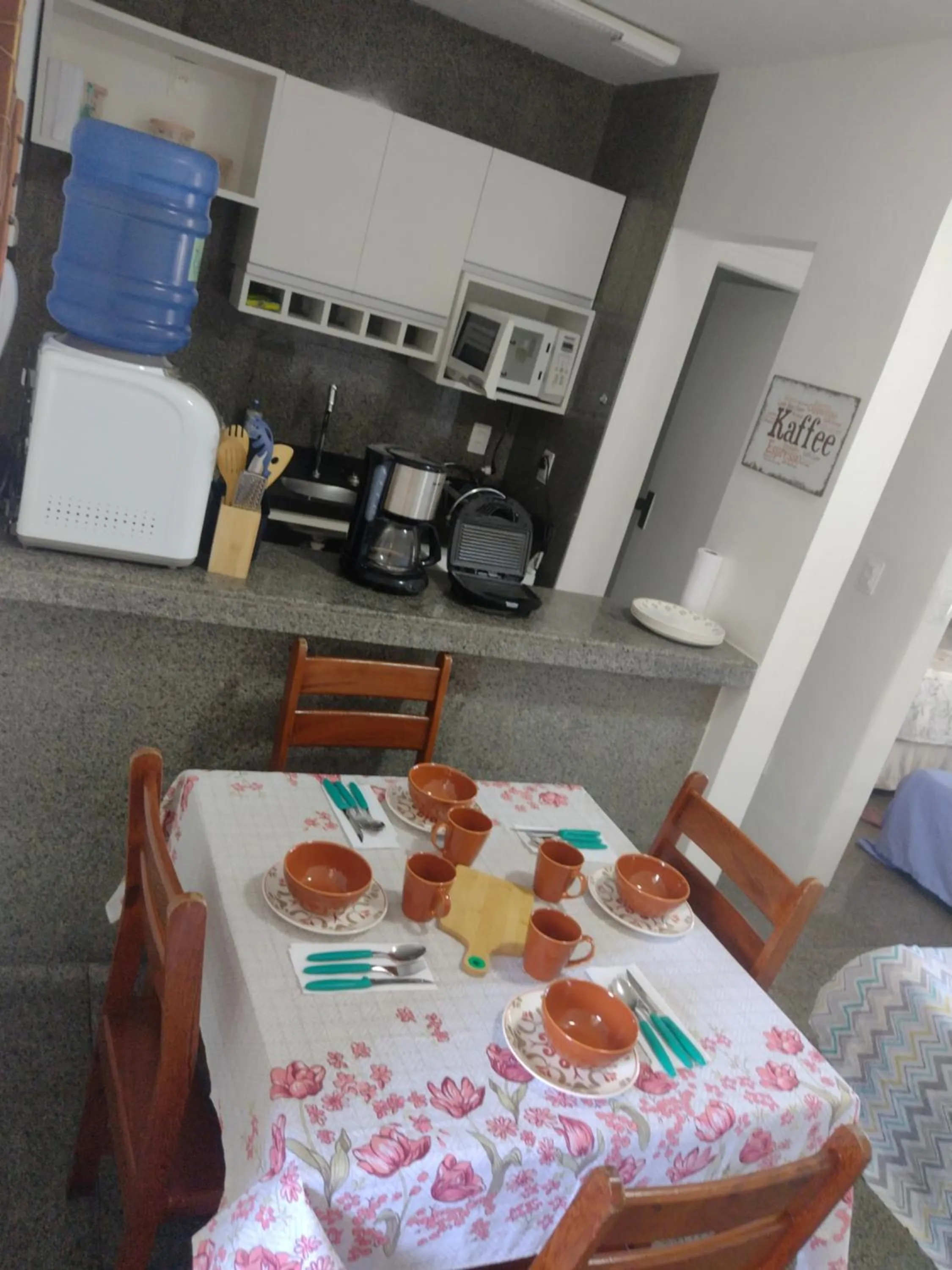 Kitchen or kitchenette in Via Venetto Flat próximo a feirinha da beira-mar Fortaleza