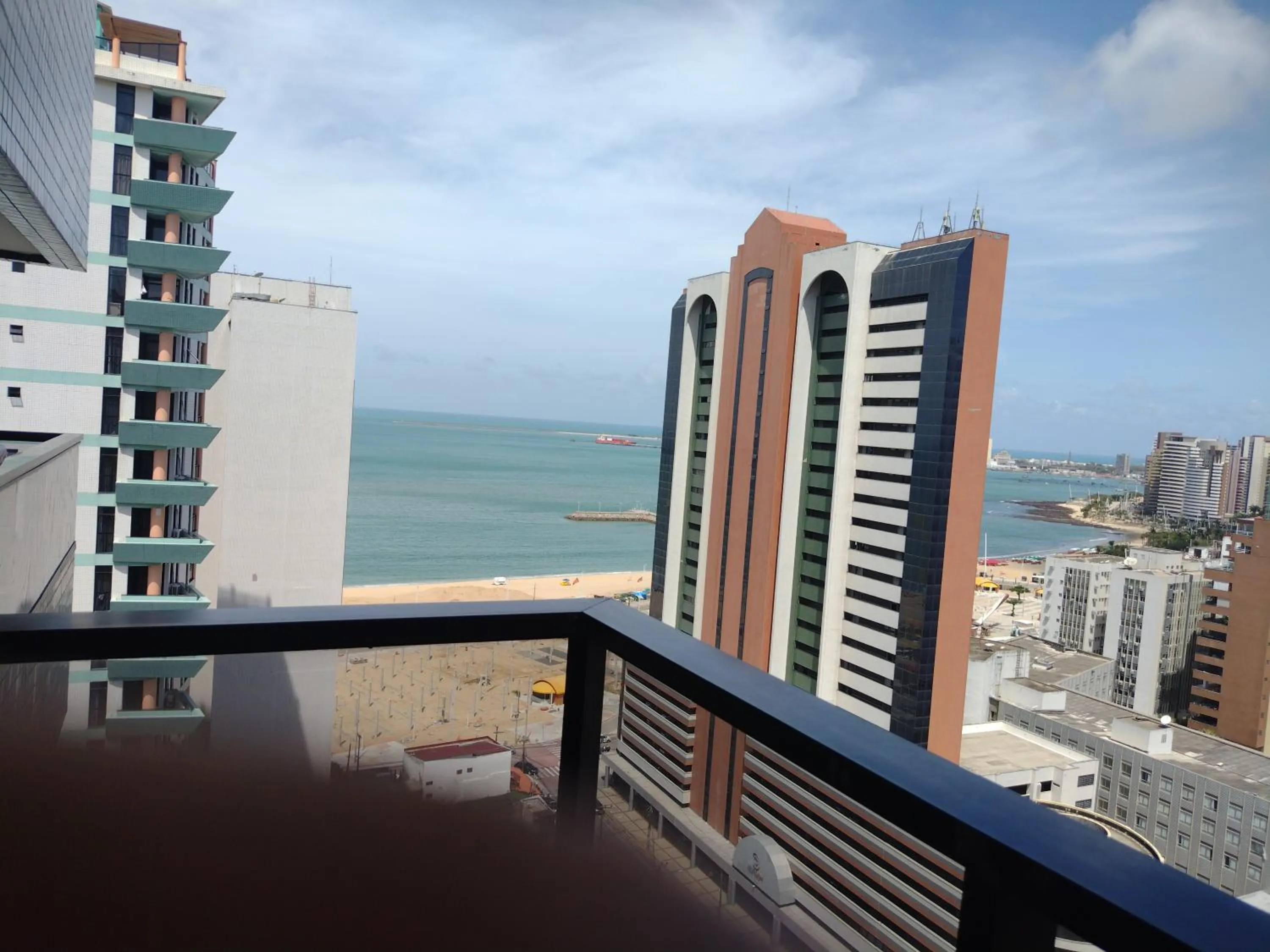 Balcony/Terrace in Via Venetto Flat próximo a feirinha da beira-mar Fortaleza