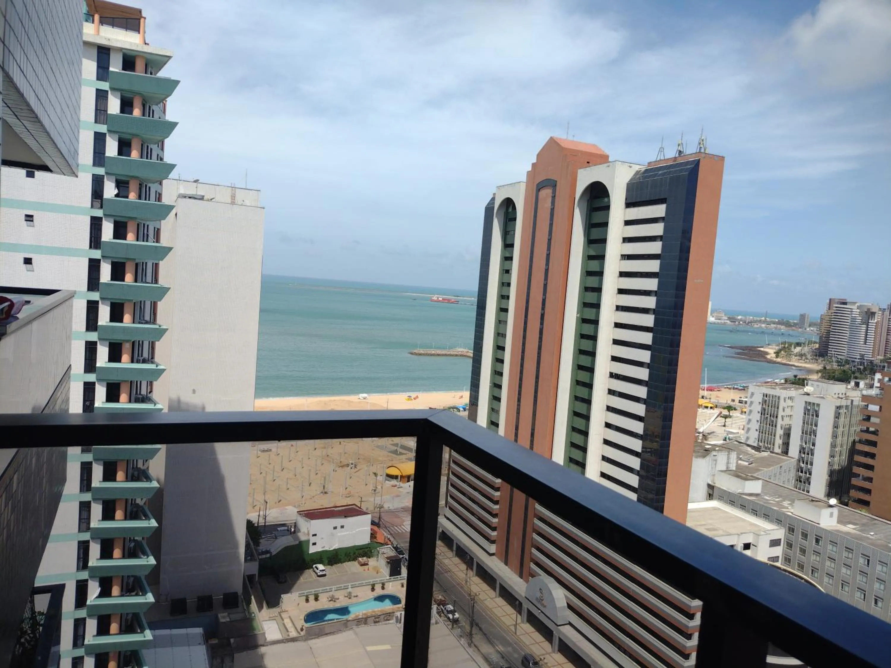 Balcony/Terrace in Via Venetto Flat próximo a feirinha da beira-mar Fortaleza
