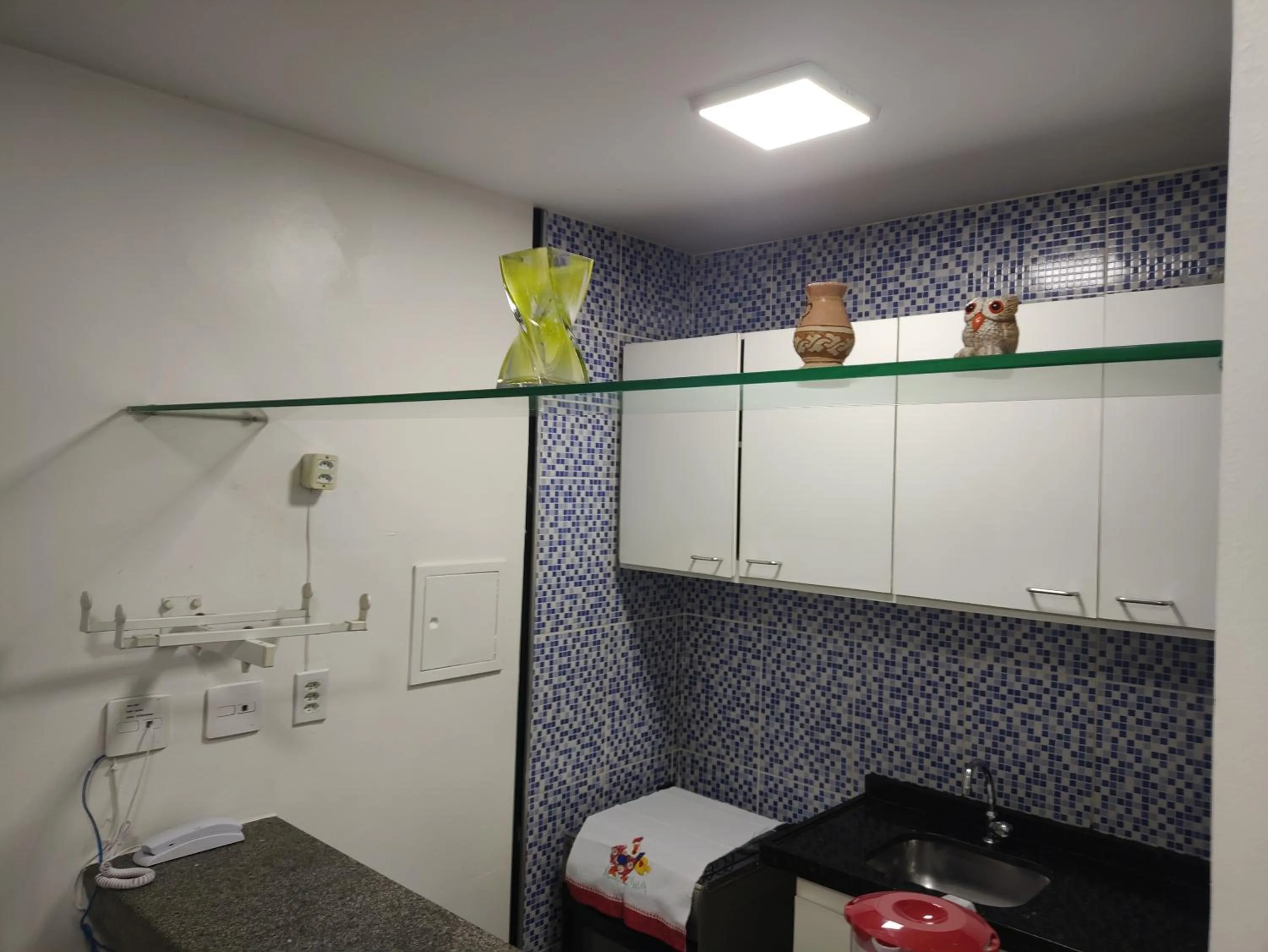 Communal kitchen in Via Venetto Flat próximo a feirinha da beira-mar Fortaleza
