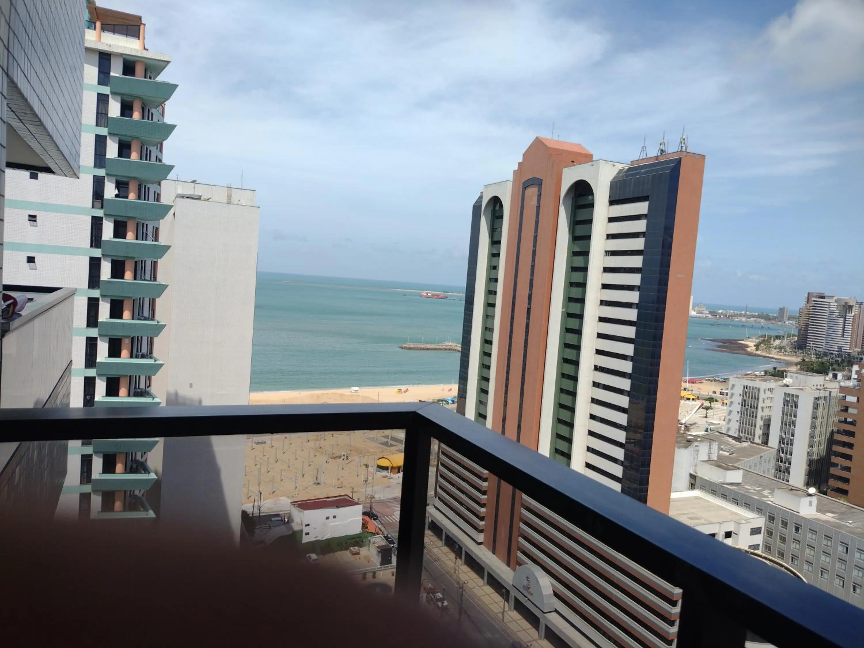 Balcony/Terrace in Via Venetto Flat próximo a feirinha da beira-mar Fortaleza