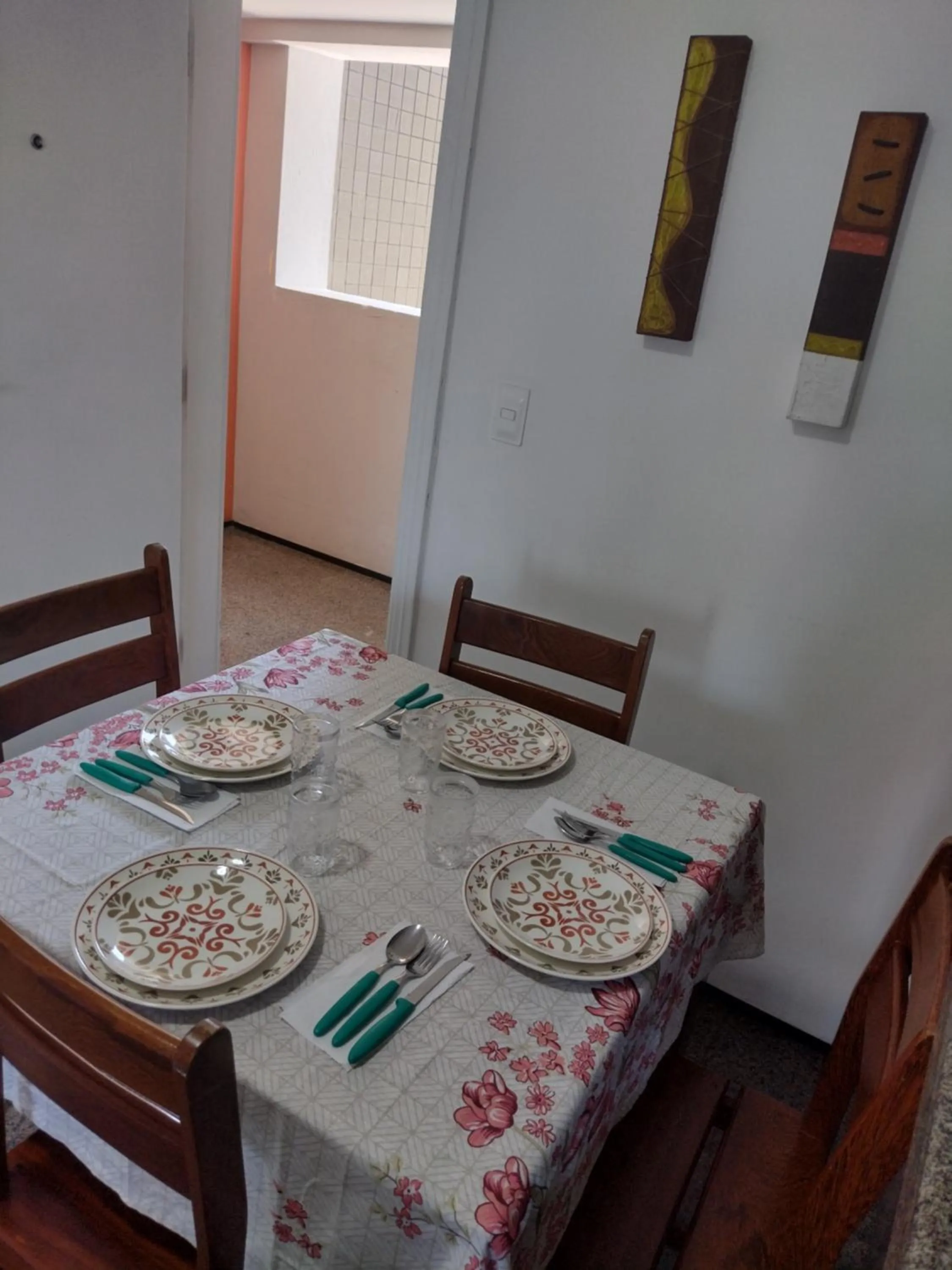 Dining area in Via Venetto Flat próximo a feirinha da beira-mar Fortaleza