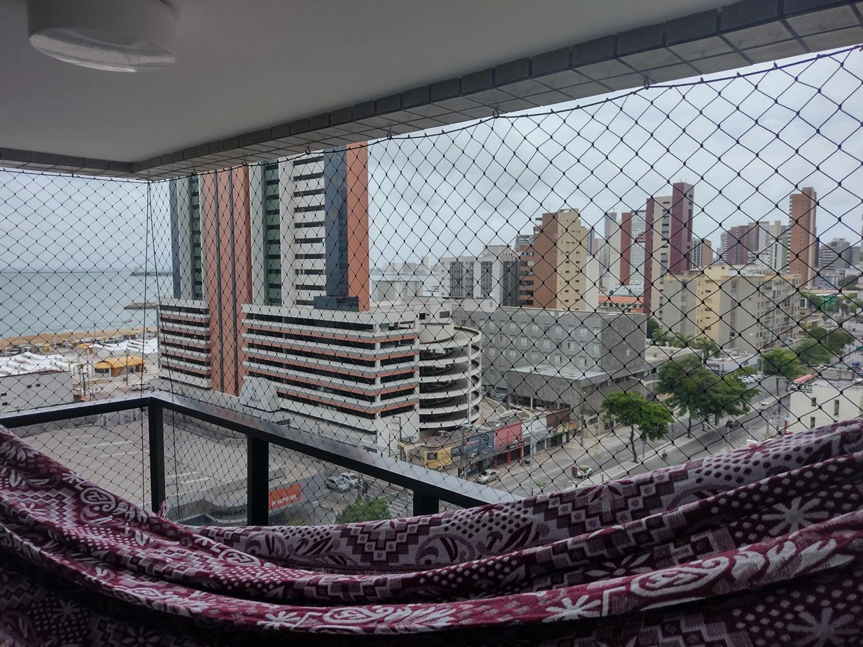 Balcony/Terrace in Via Venetto Flat próximo a feirinha da beira-mar Fortaleza