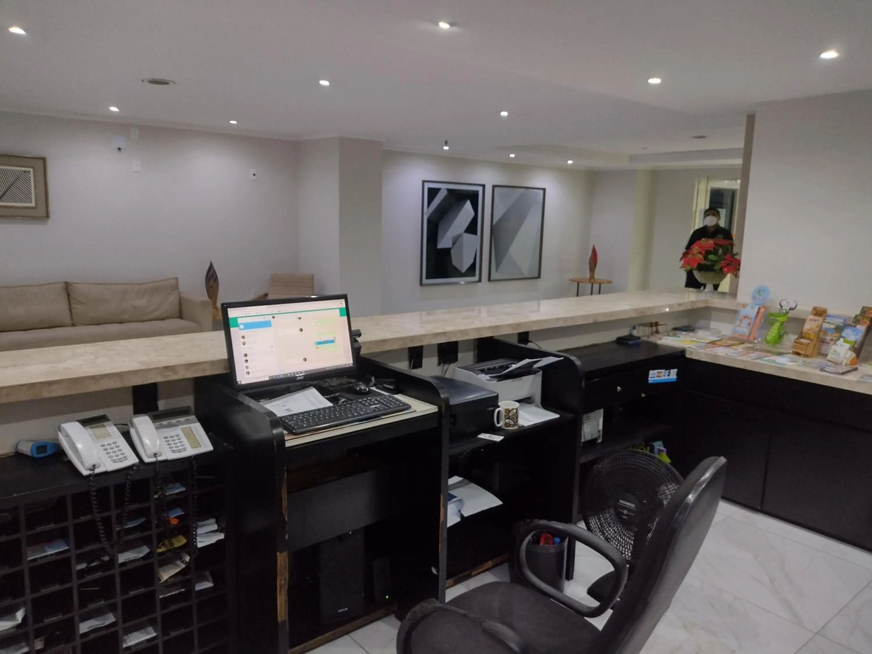 Lobby or reception in Via Venetto Flat próximo a feirinha da beira-mar Fortaleza