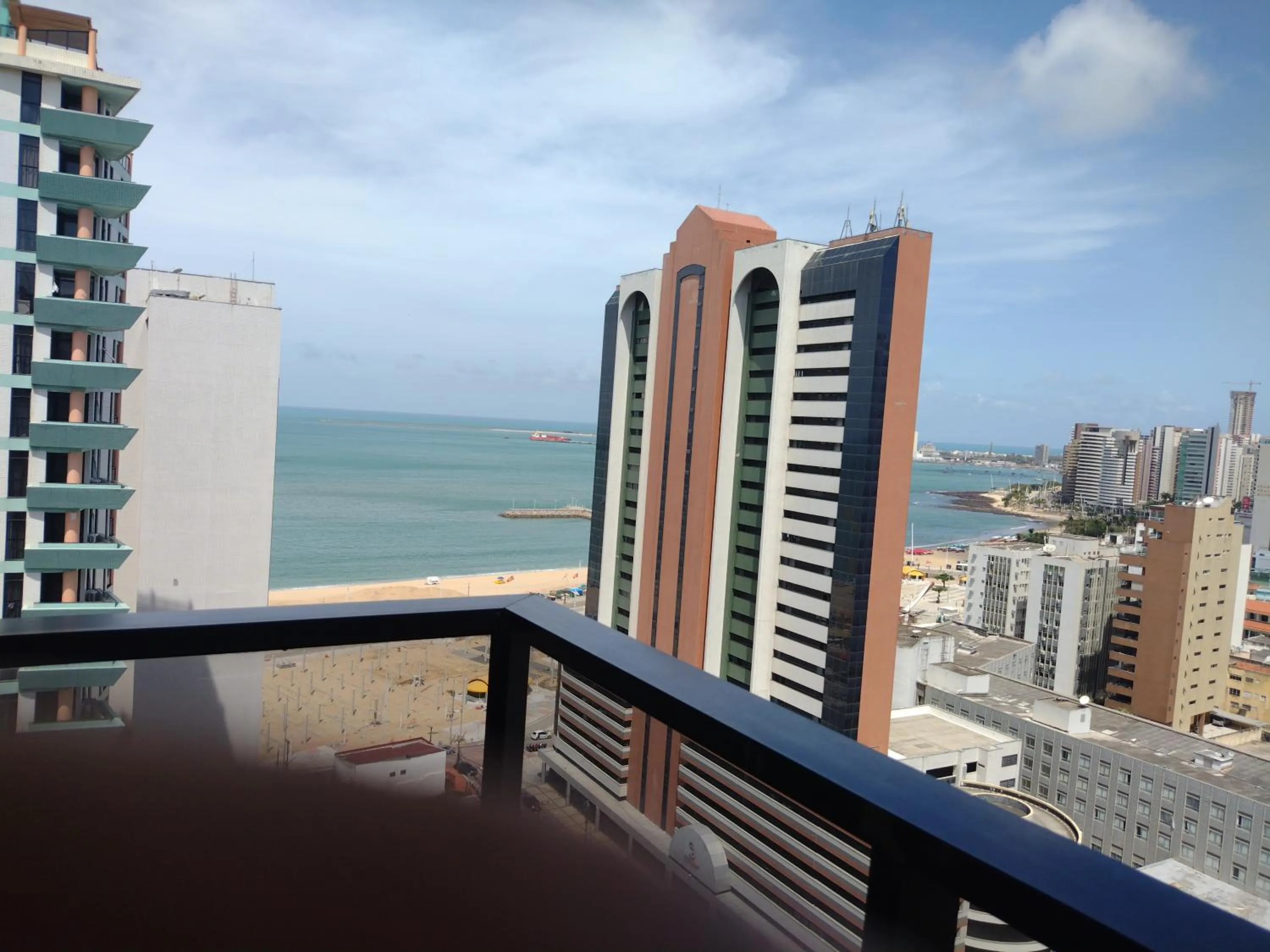 Balcony/Terrace in Via Venetto Flat próximo a feirinha da beira-mar Fortaleza