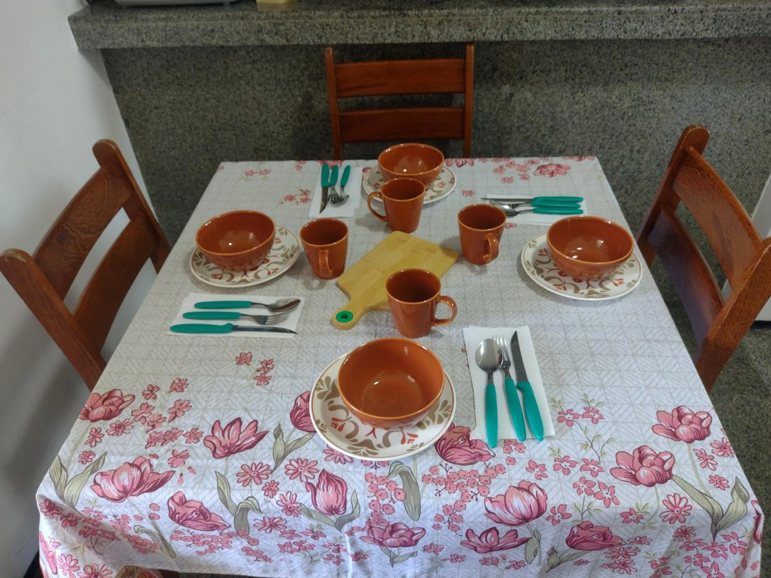 Dining area in Via Venetto Flat próximo a feirinha da beira-mar Fortaleza
