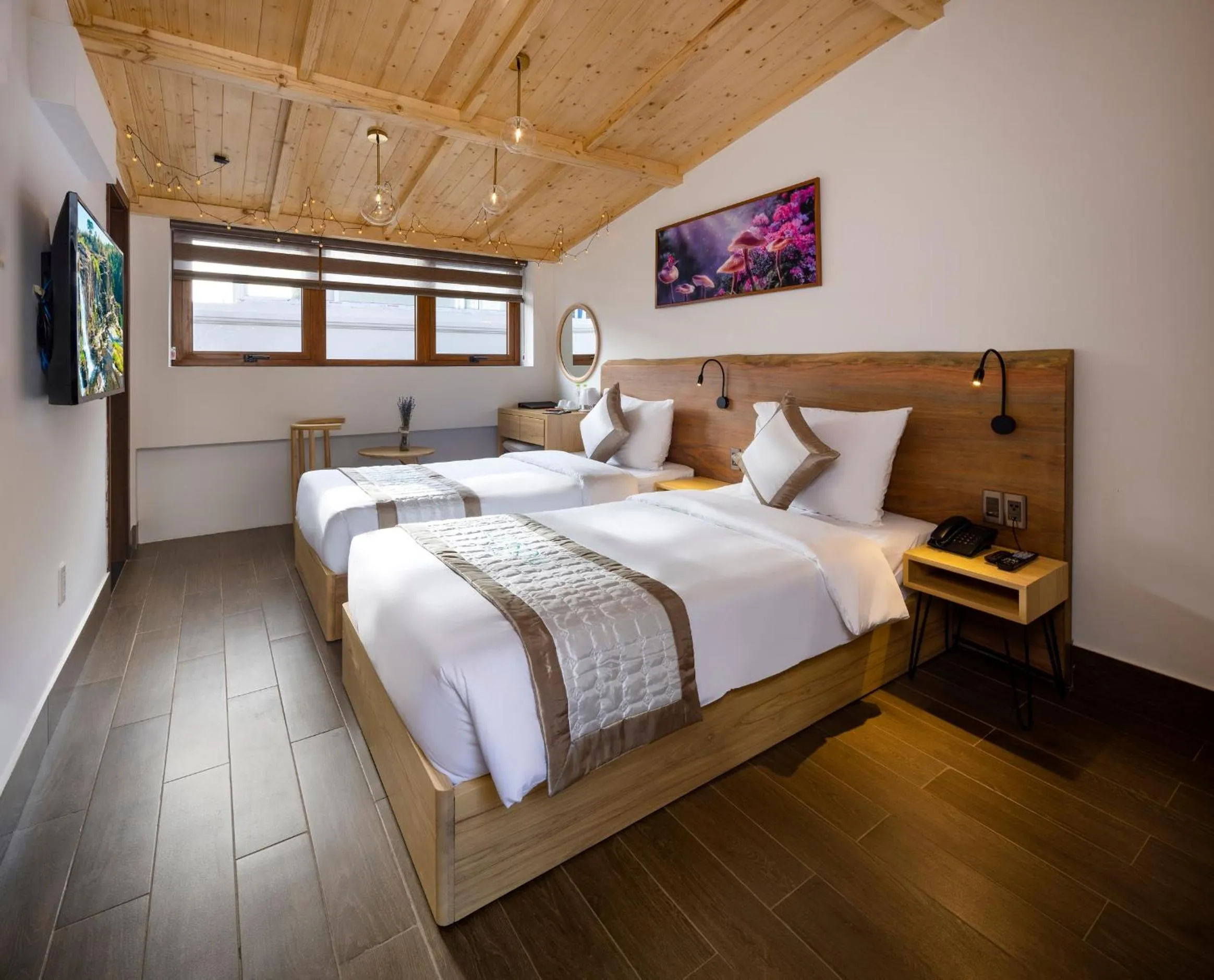 Bed in Lasol Boutique Hotel