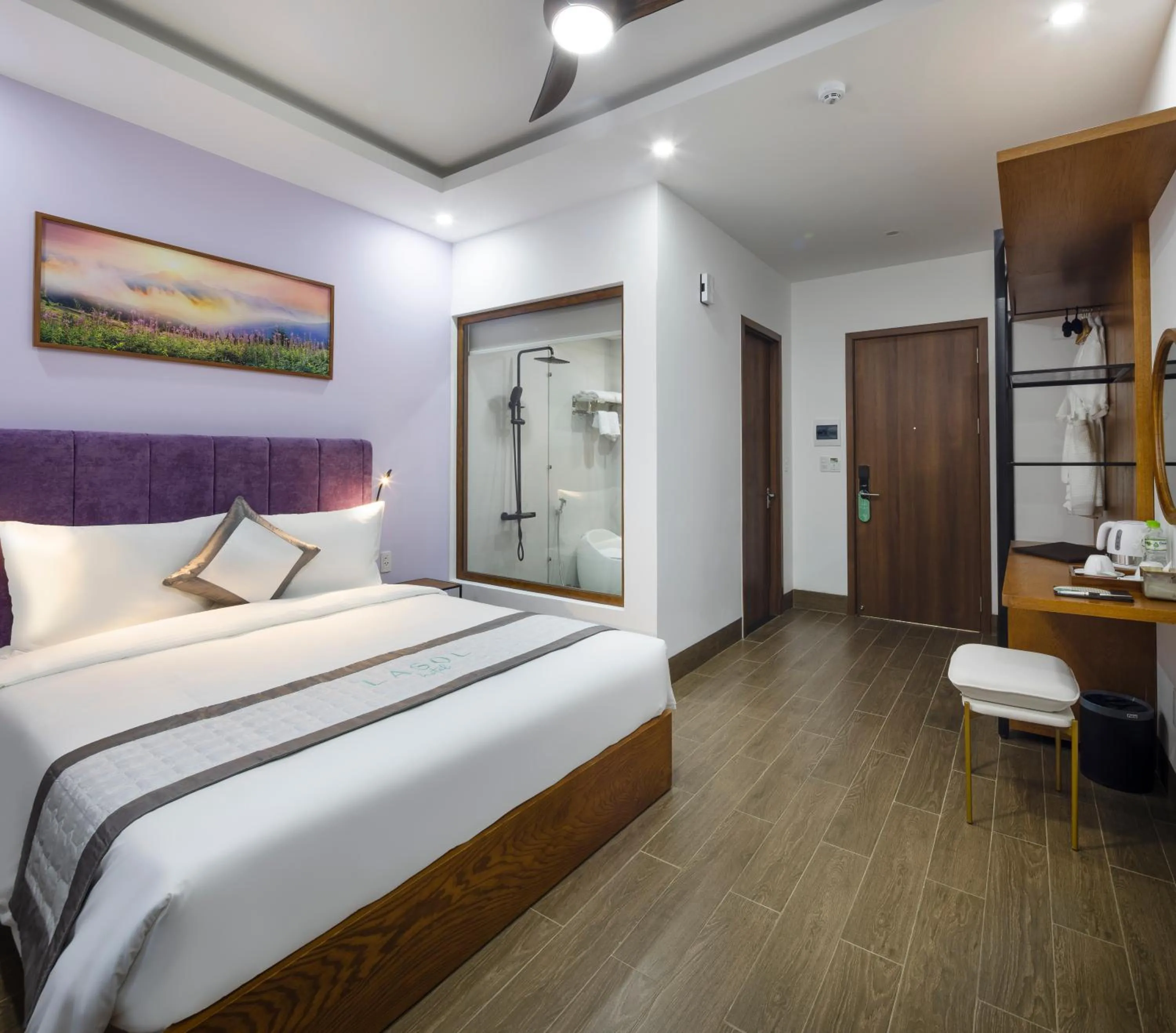 Bed in Lasol Boutique Hotel