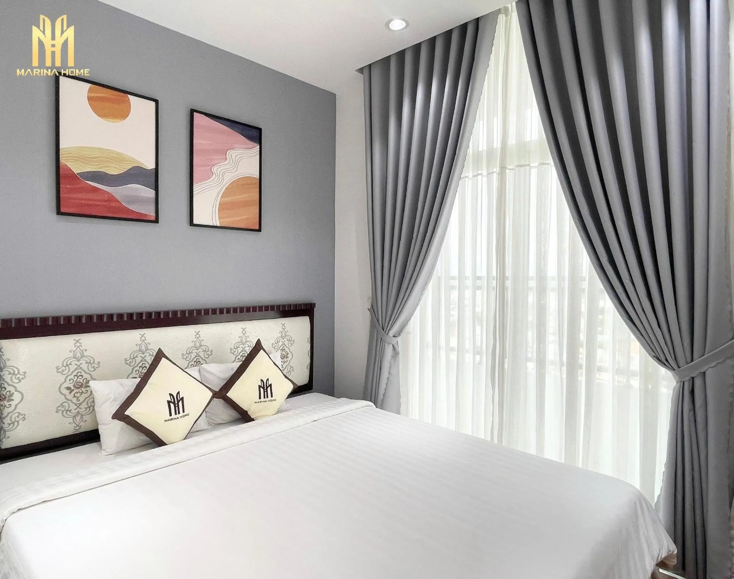 Bedroom, Bed in Căn hộ Khách sạn cao cấp Marina Long Xuyên
