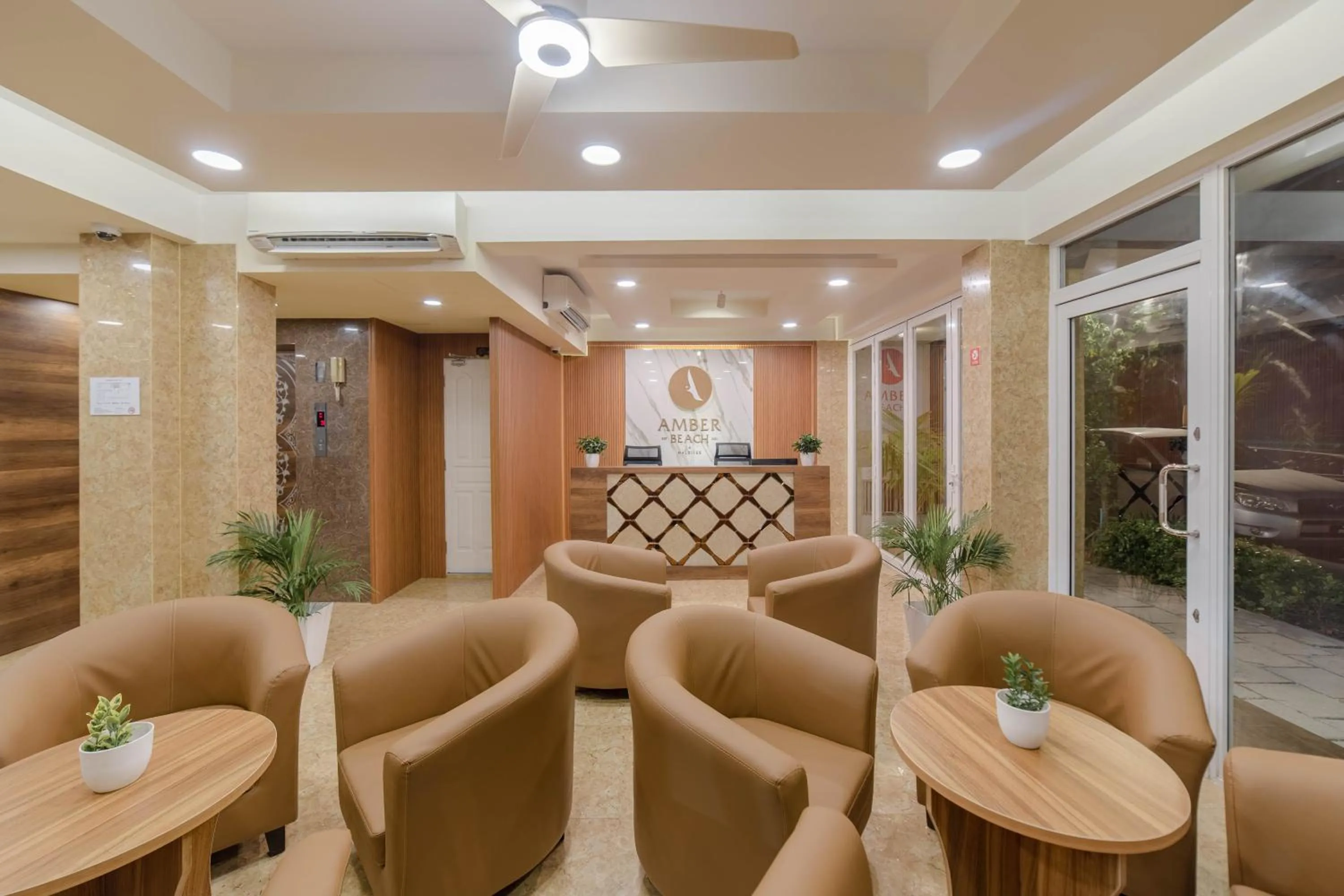 Facade/entrance in Amber Beach Hotel