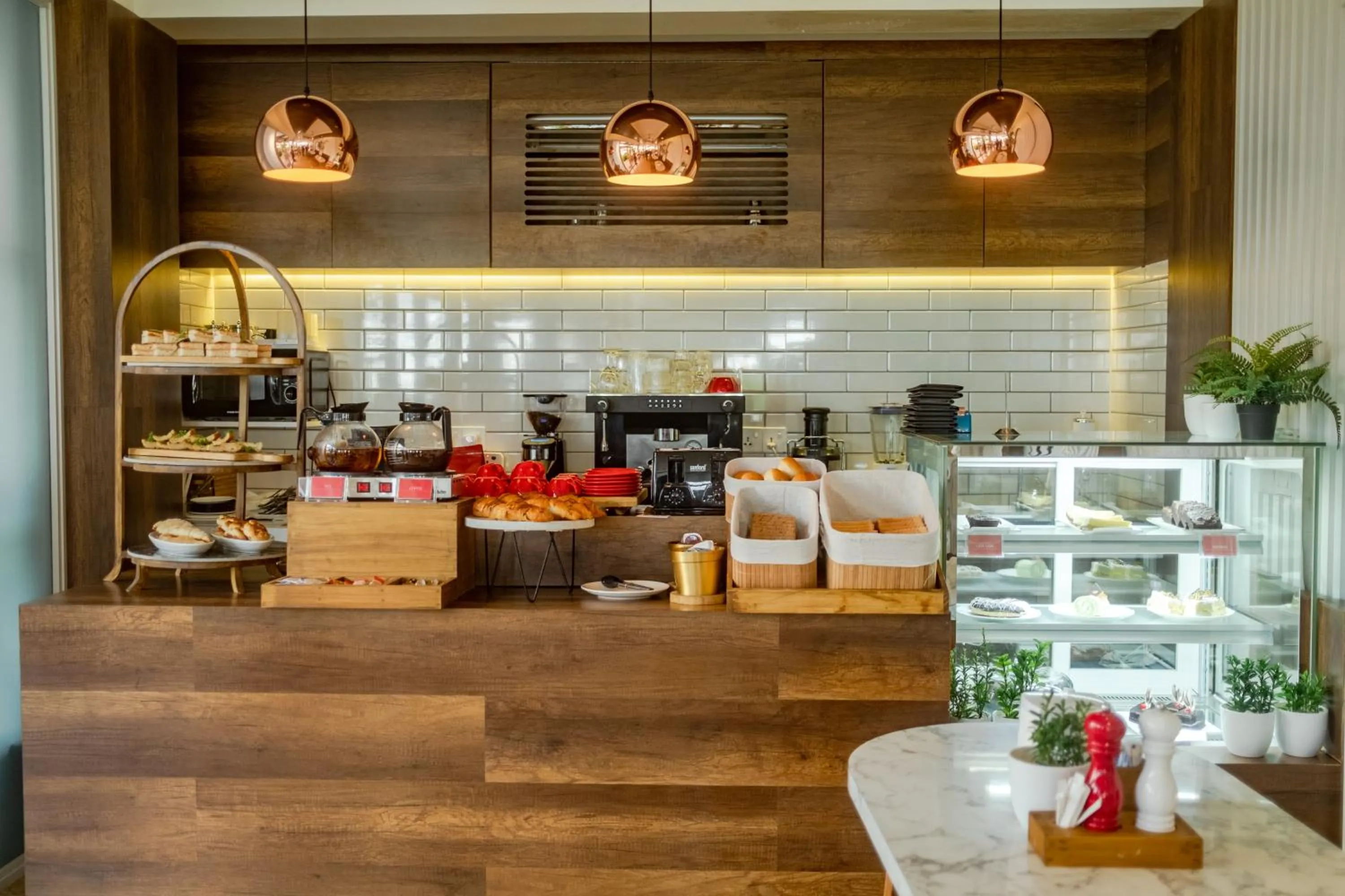 Buffet breakfast in Amber Beach Hotel