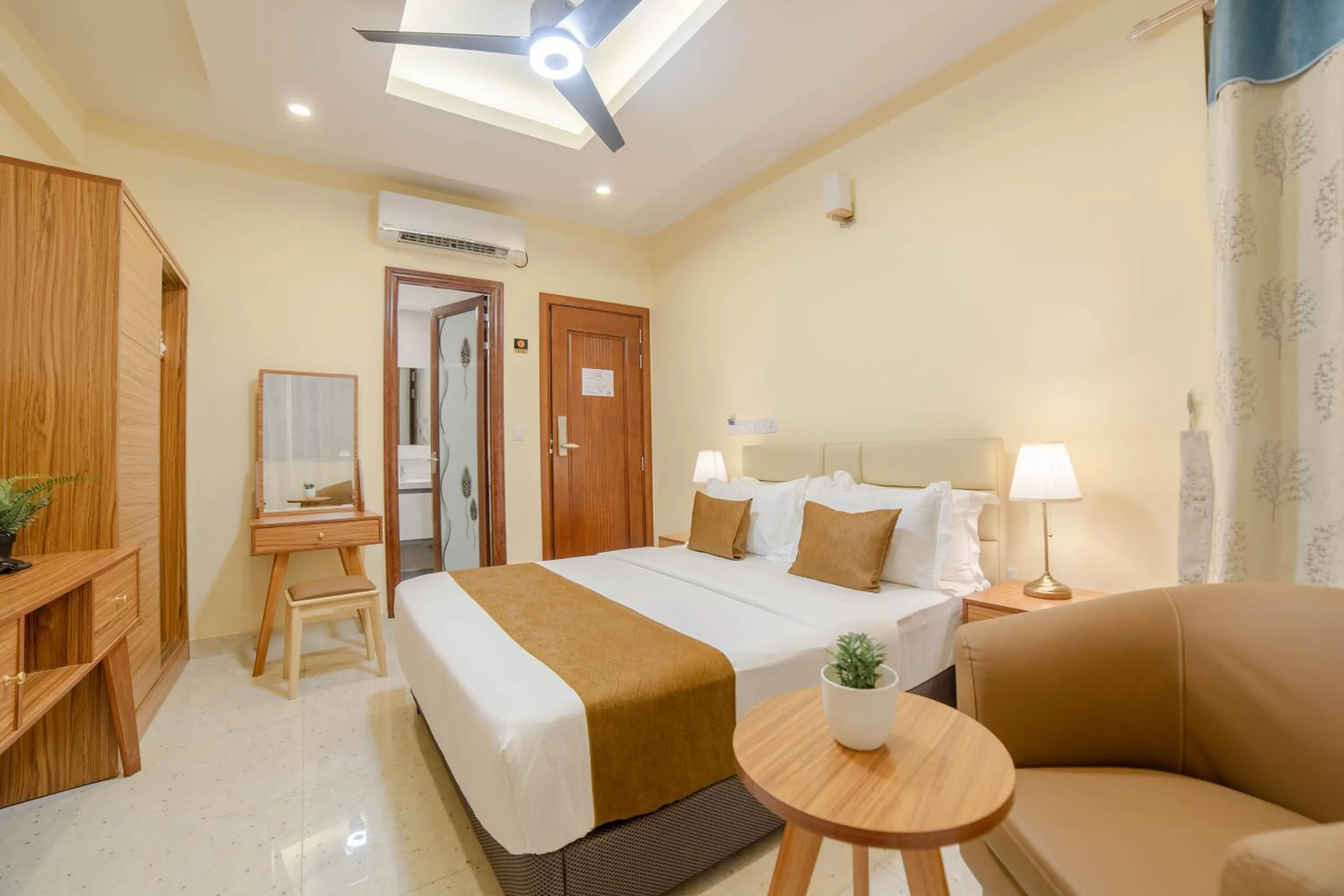 Bed in Amber Beach Hotel