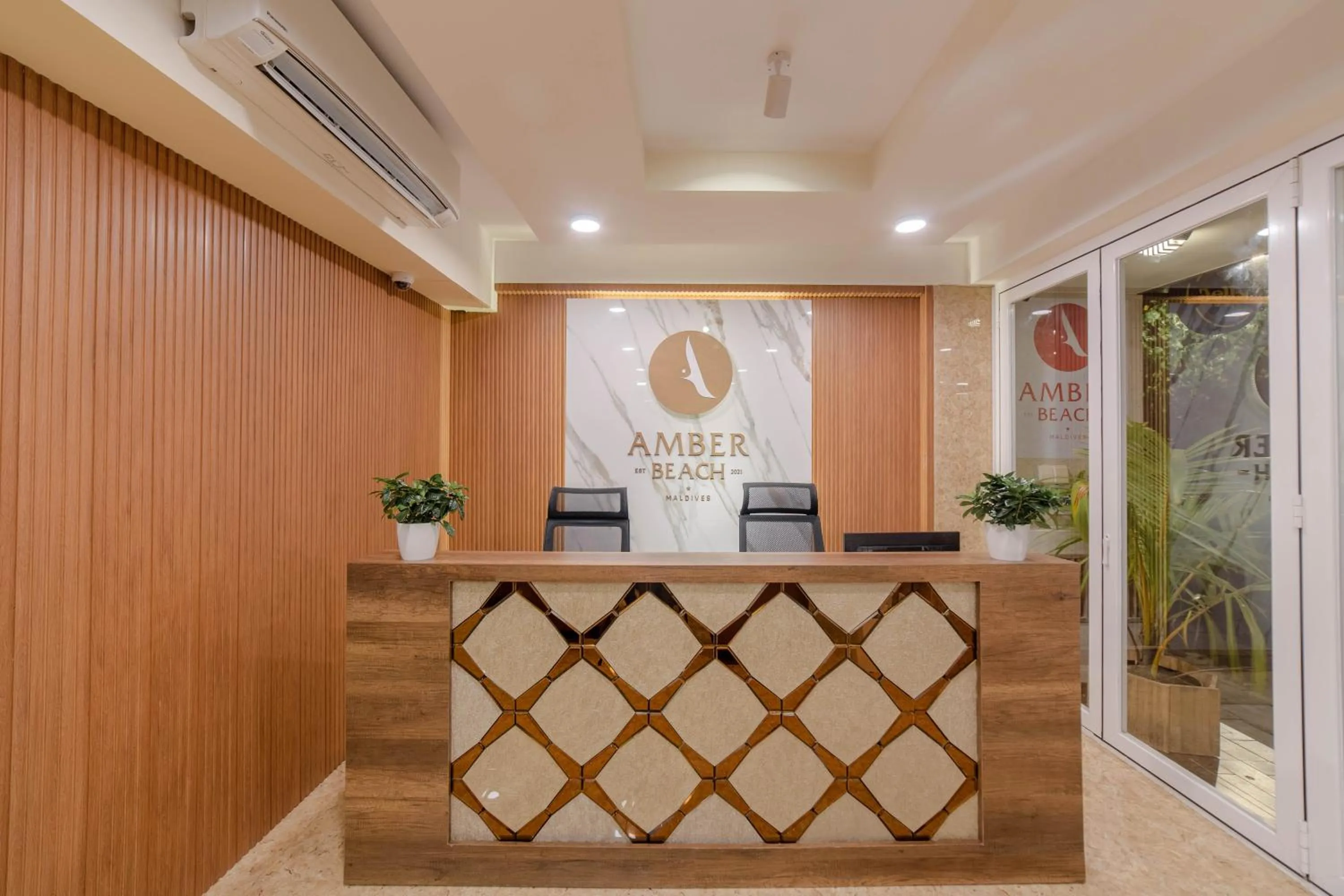 Lounge or bar in Amber Beach Hotel