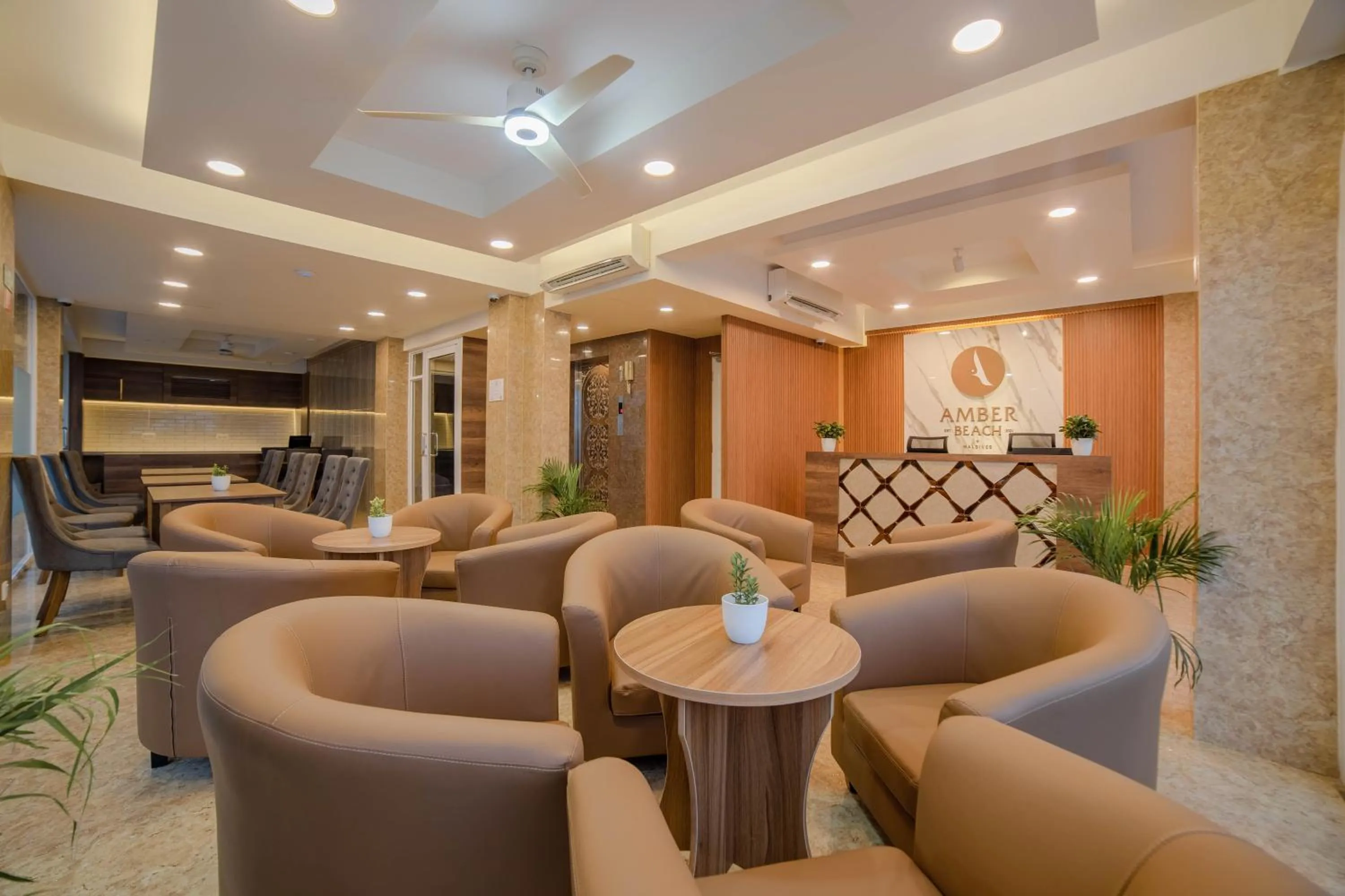 Lounge or bar in Amber Beach Hotel