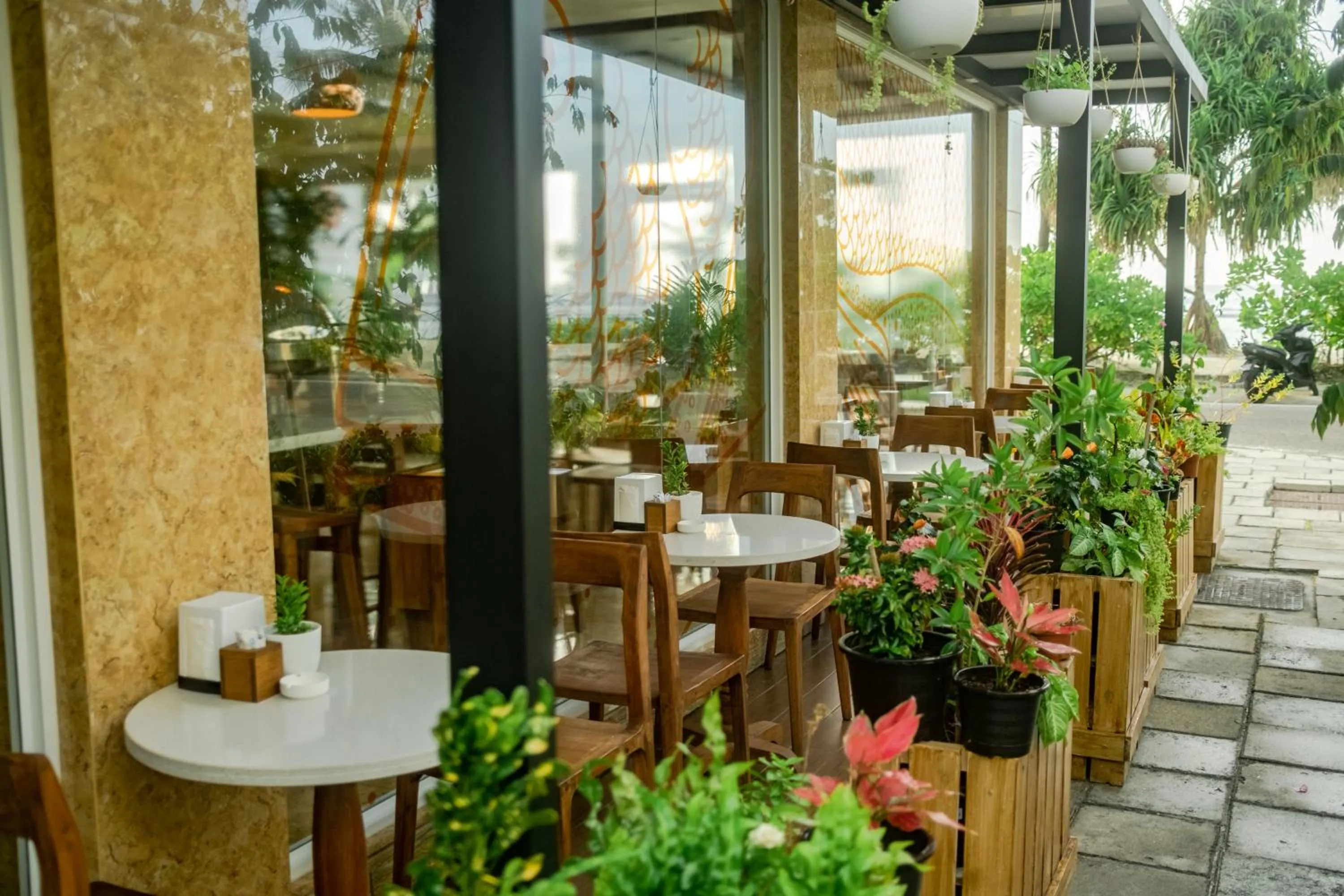Dining area in Amber Beach Hotel